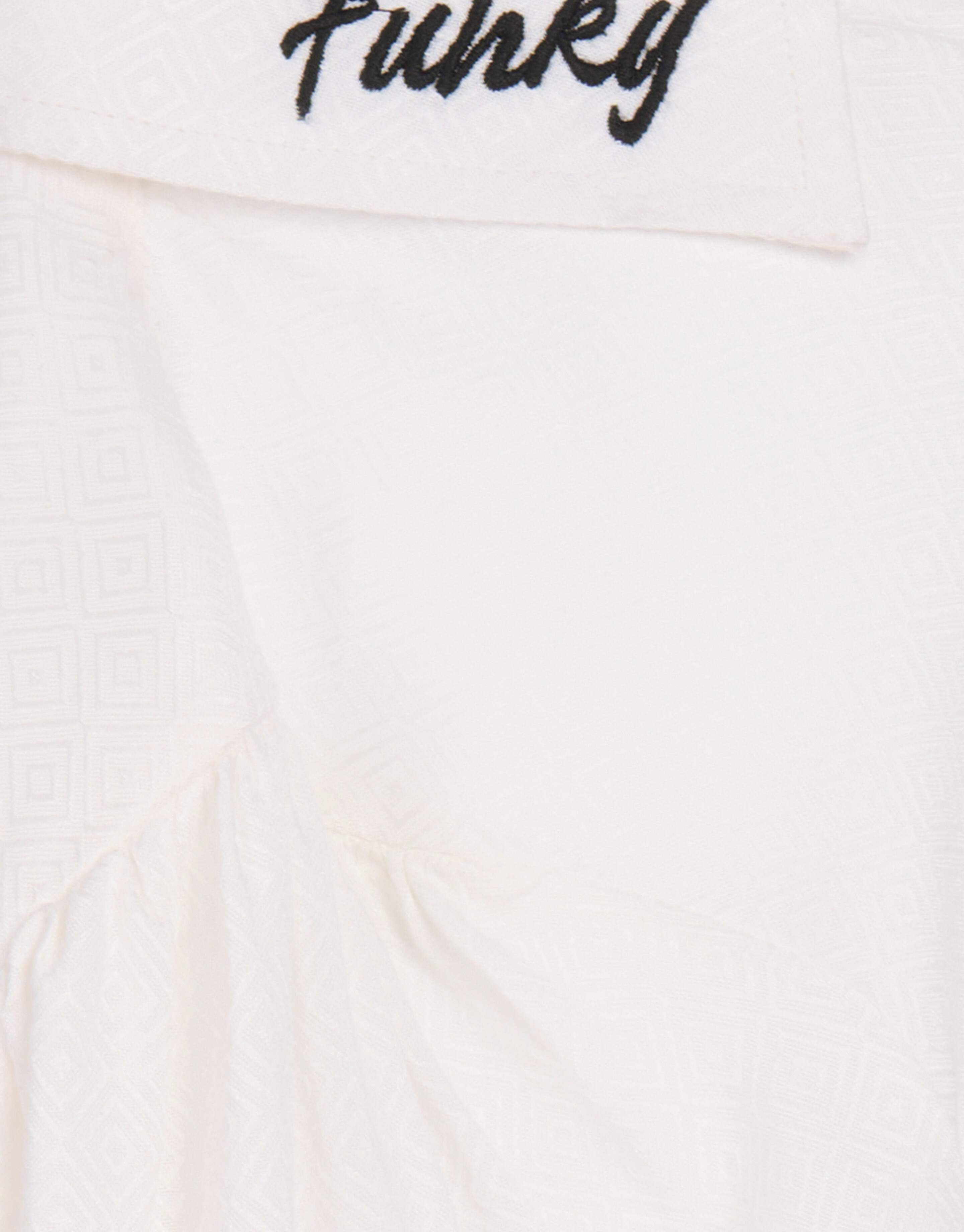Bluse mit Textstickerei Weiß SHOEBY GIRLS