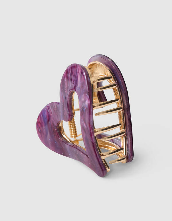 Herz Haarklammer Lila SHOEBY ACCESSOIRES