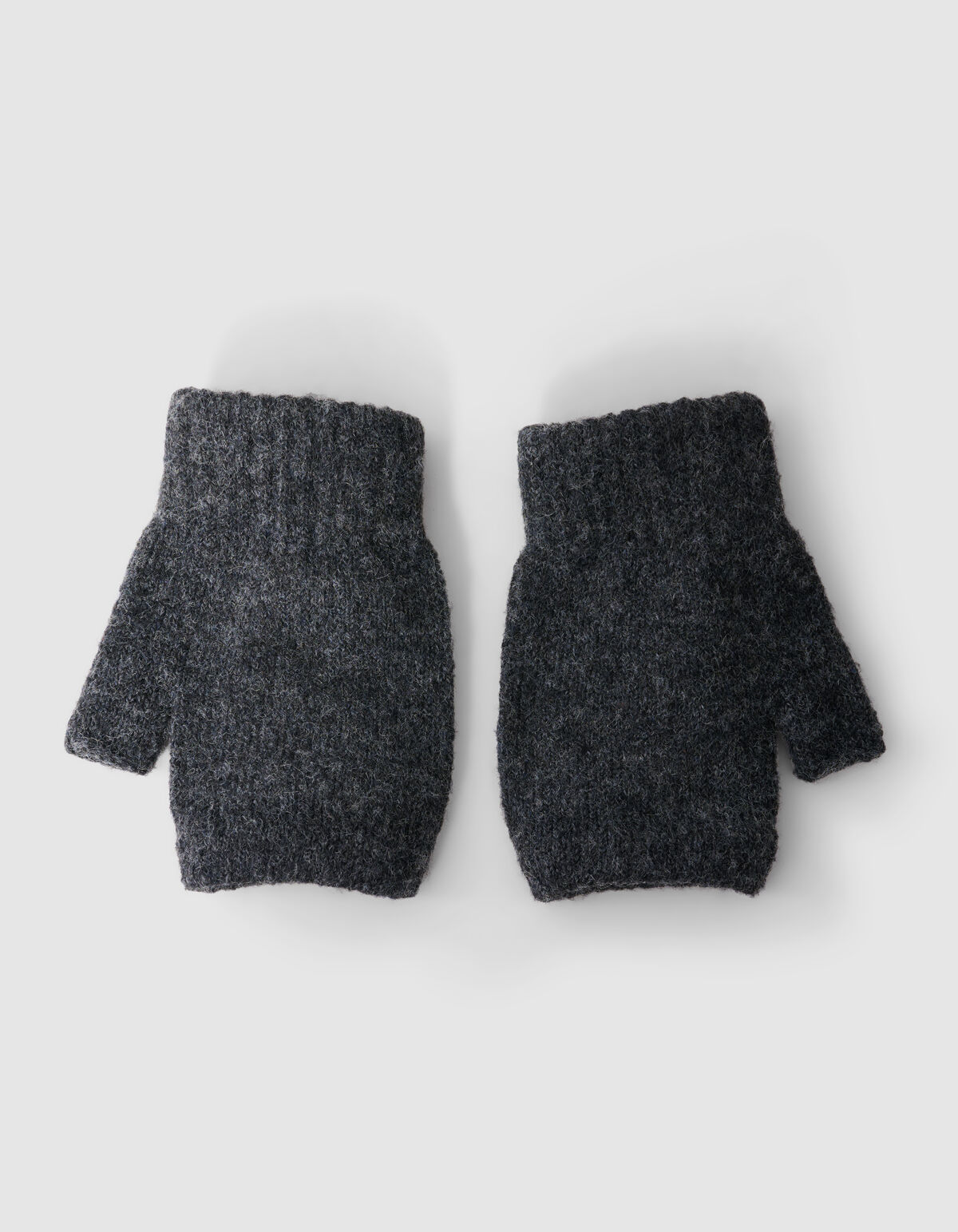 Beaded Fingerless Handschuhe Dunkelgrau SHOEBY ACCESSOIRES