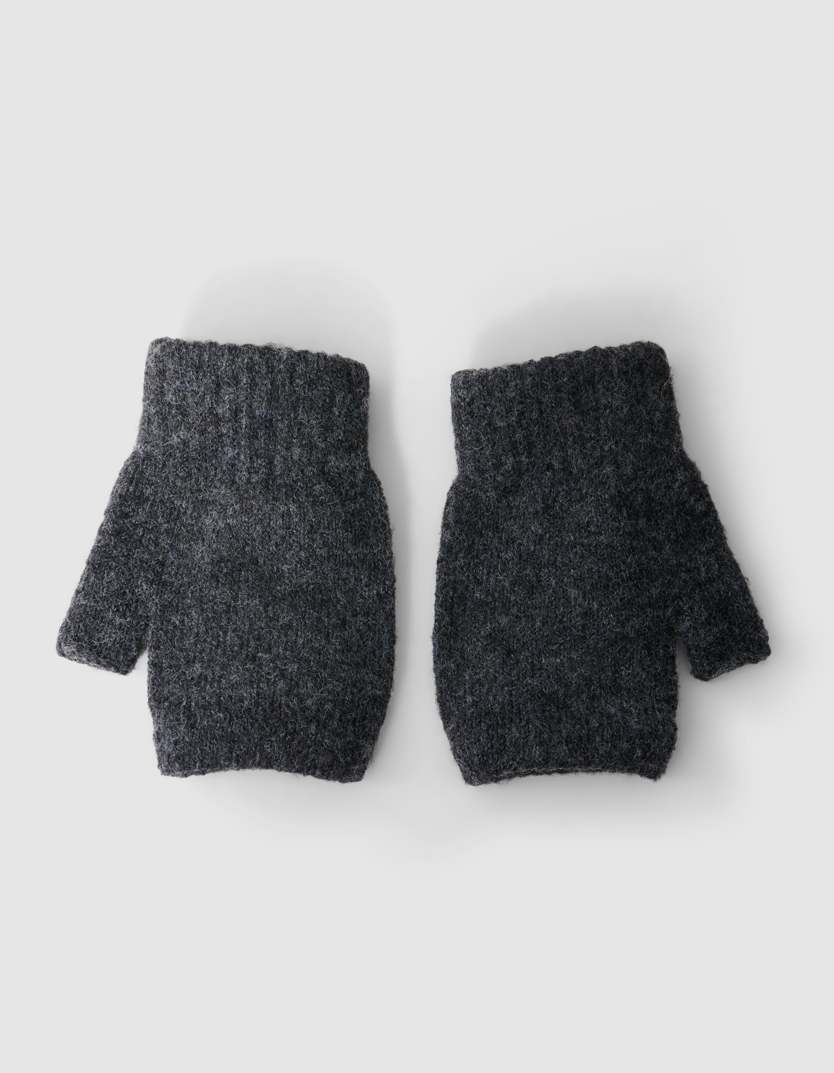 Beaded Fingerless Handschuhe Dunkelgrau SHOEBY ACCESSOIRES