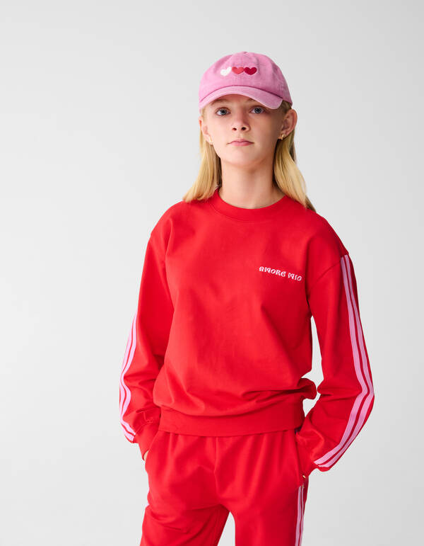Sportlicher Amore Pullover Rot SHOEBY GIRLS