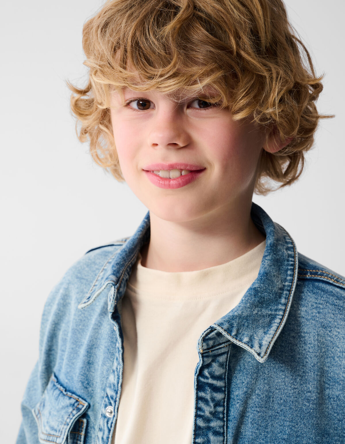 Denim-Overshirt Hellblau von Vingino SHOEBY BOYS