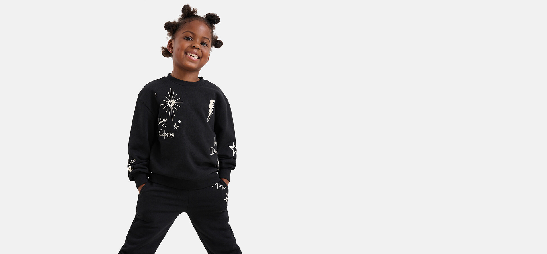 Artwork Pullover Schwarz SHOEBY GIRLS