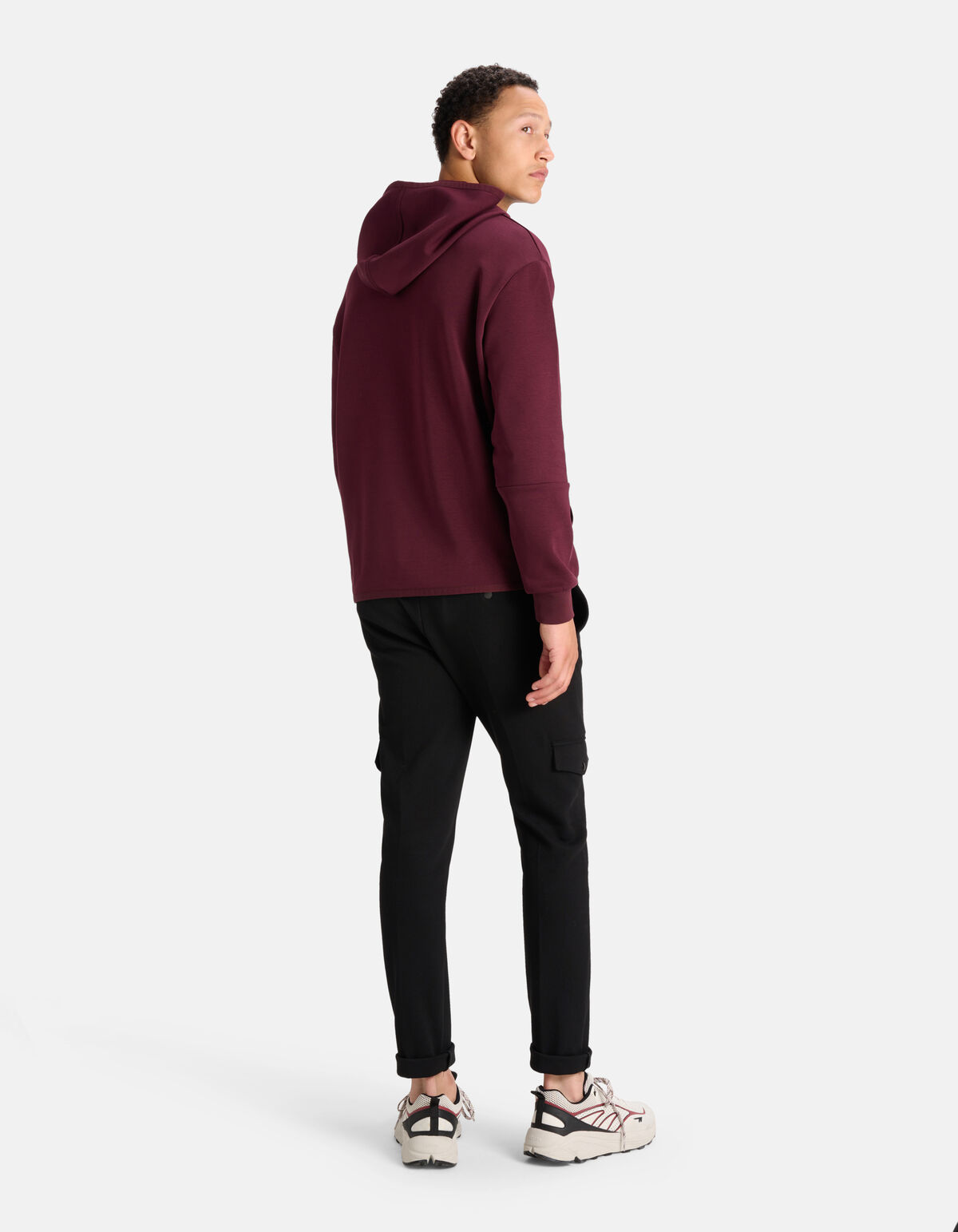 Relaxed Fit Hoodie Dunkelrot SHOEBY MEN