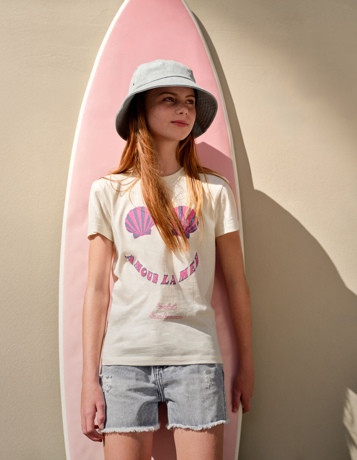 La Mer Artwork T-shirt Off White SHOEBY GIRLS