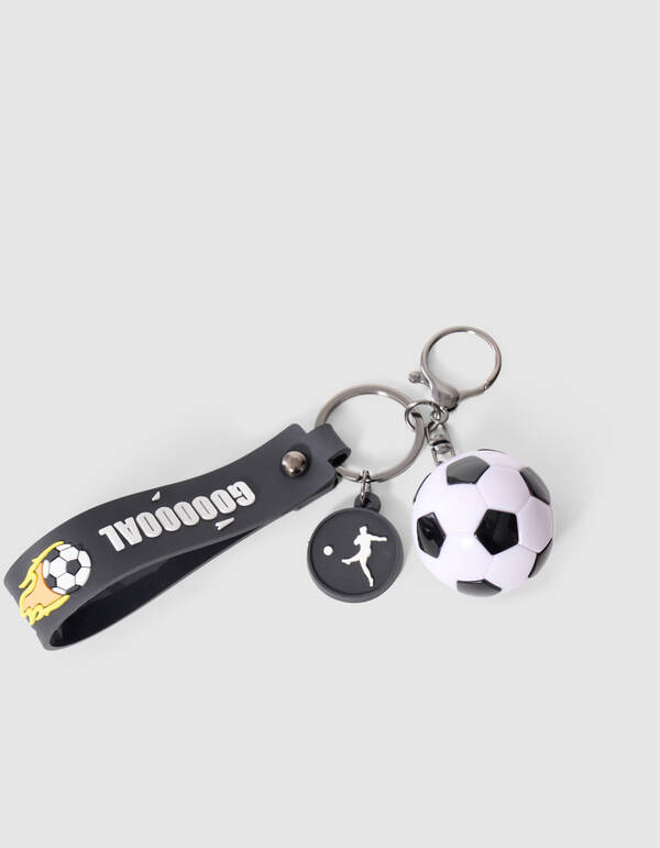 Football Schl&uuml;sselanh&auml;nger Schwarz SHOEBY ACCESSOIRES