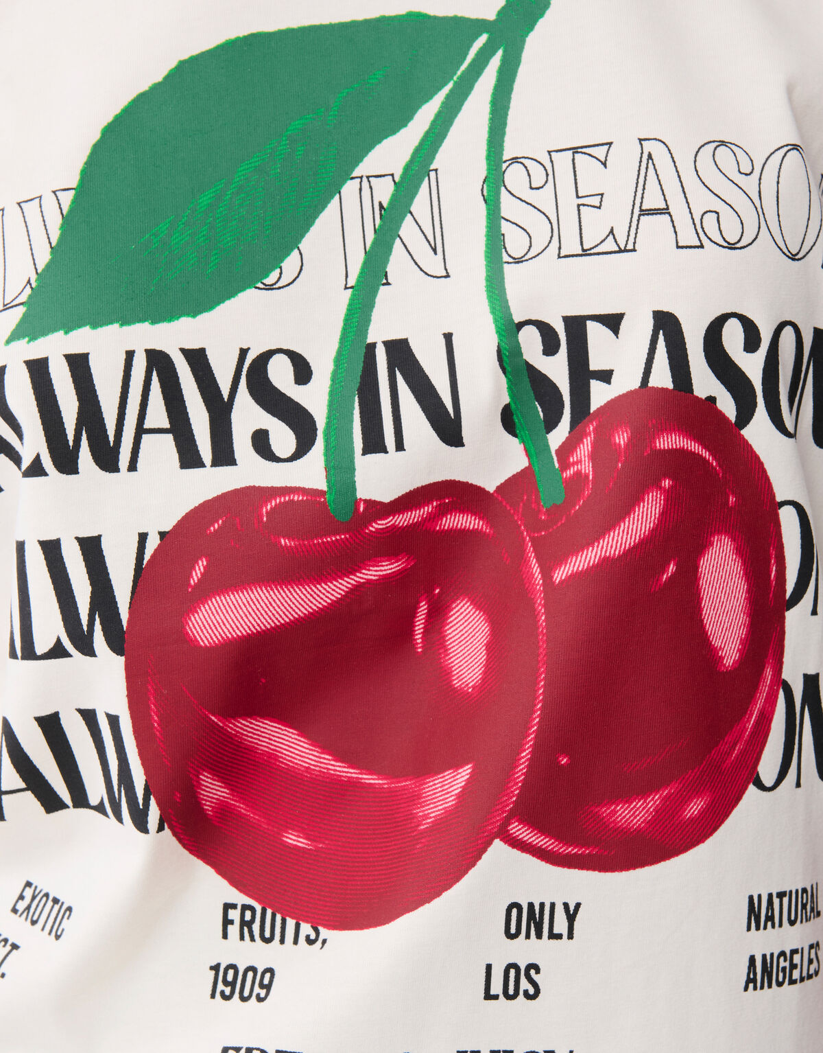 Kirsche Kunstwerk T-shirt Off White SHOEBY WOMEN