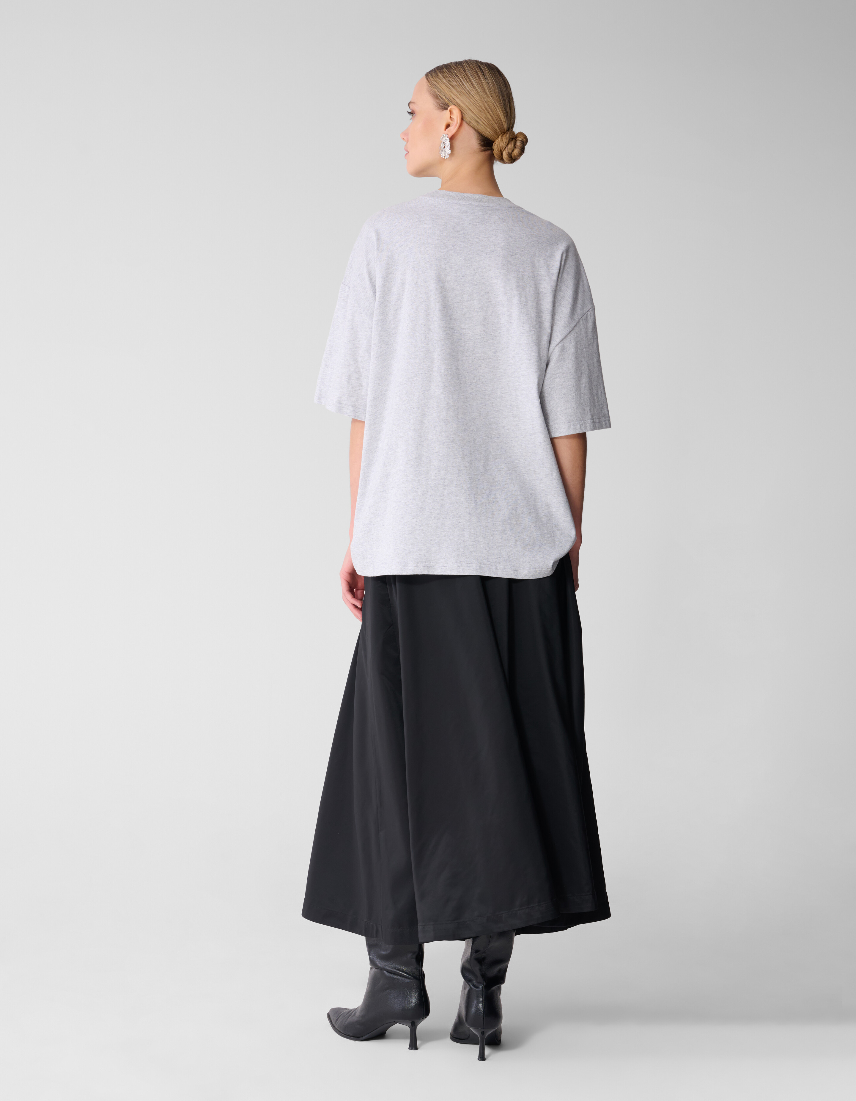 Weit geschnittener sportlicher Maxi-Rock Schwarz SHOEBY WOMEN