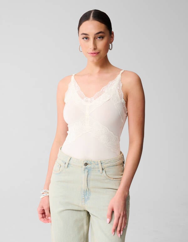 Spitzenbody Off White SHOEBY WOMEN
