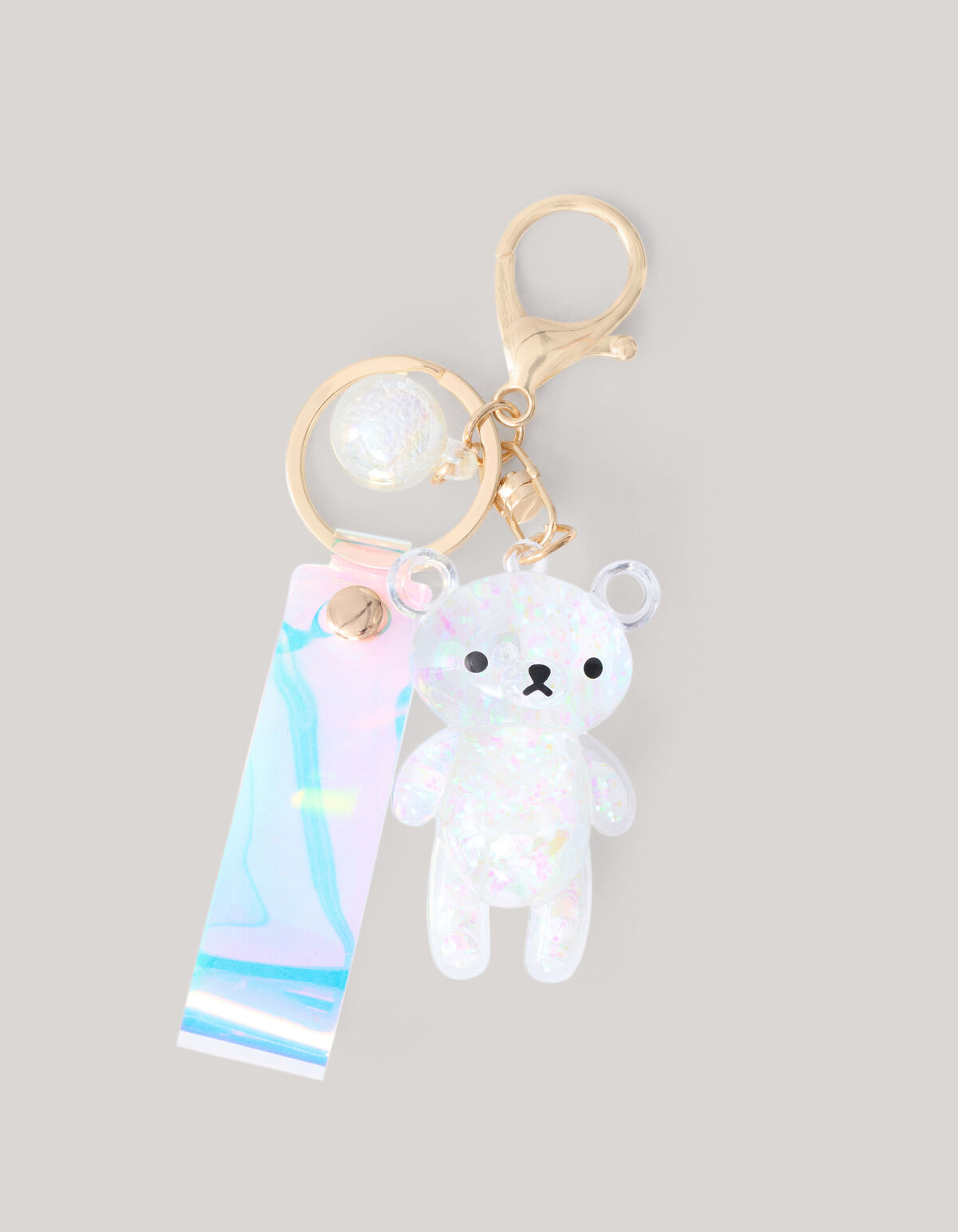 Bär Schlüsselanhänger Weiß SHOEBY ACCESSOIRES