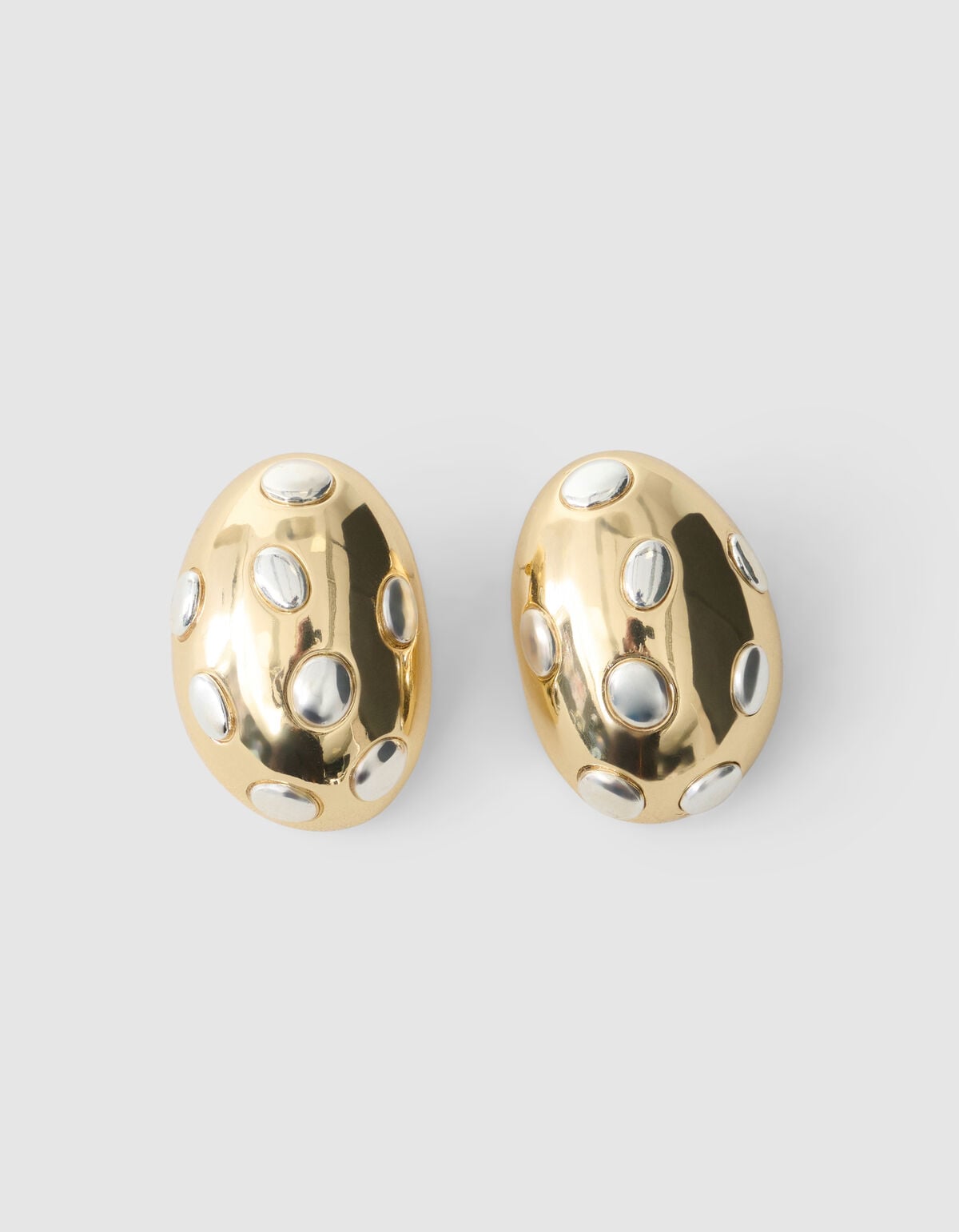 Ei Ohrringe Gold/Silber SHOEBY ACCESSOIRES