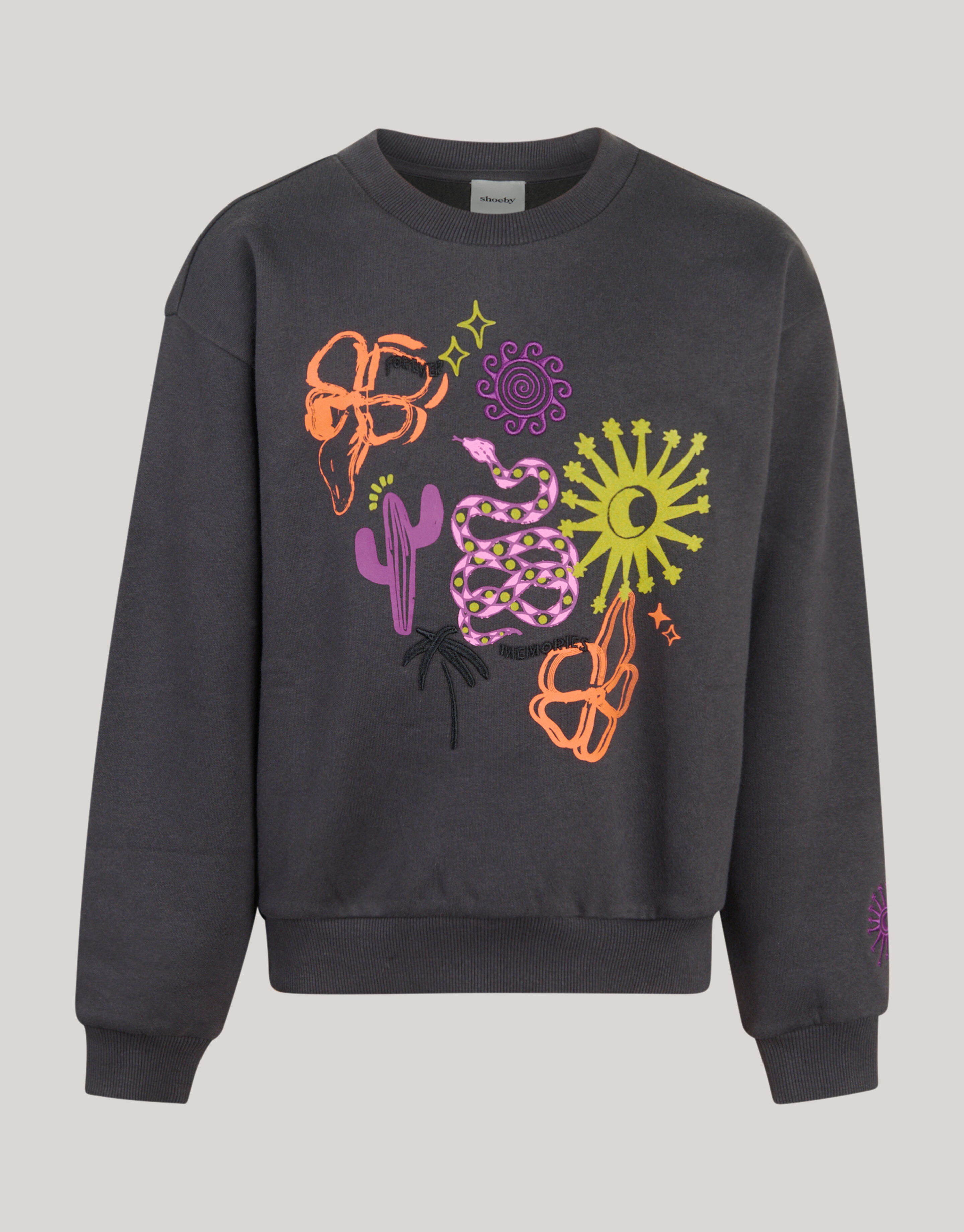 Artwork Pullover Dunkelgrau SHOEBY GIRLS
