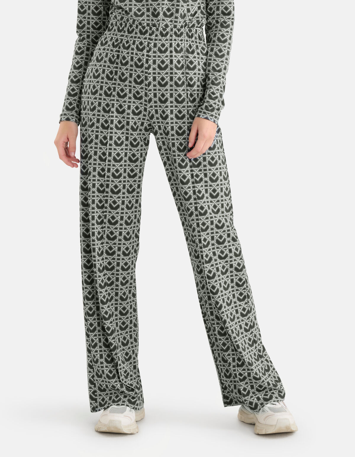 Travel Wide Leg Trousers Dunkelgrau SHOEBY WOMEN