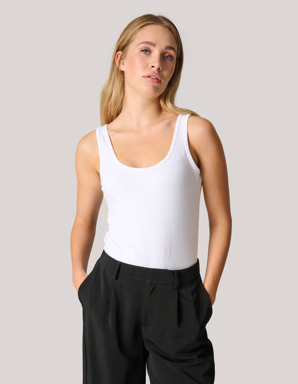 Basic Top Wei&szlig; Eksept