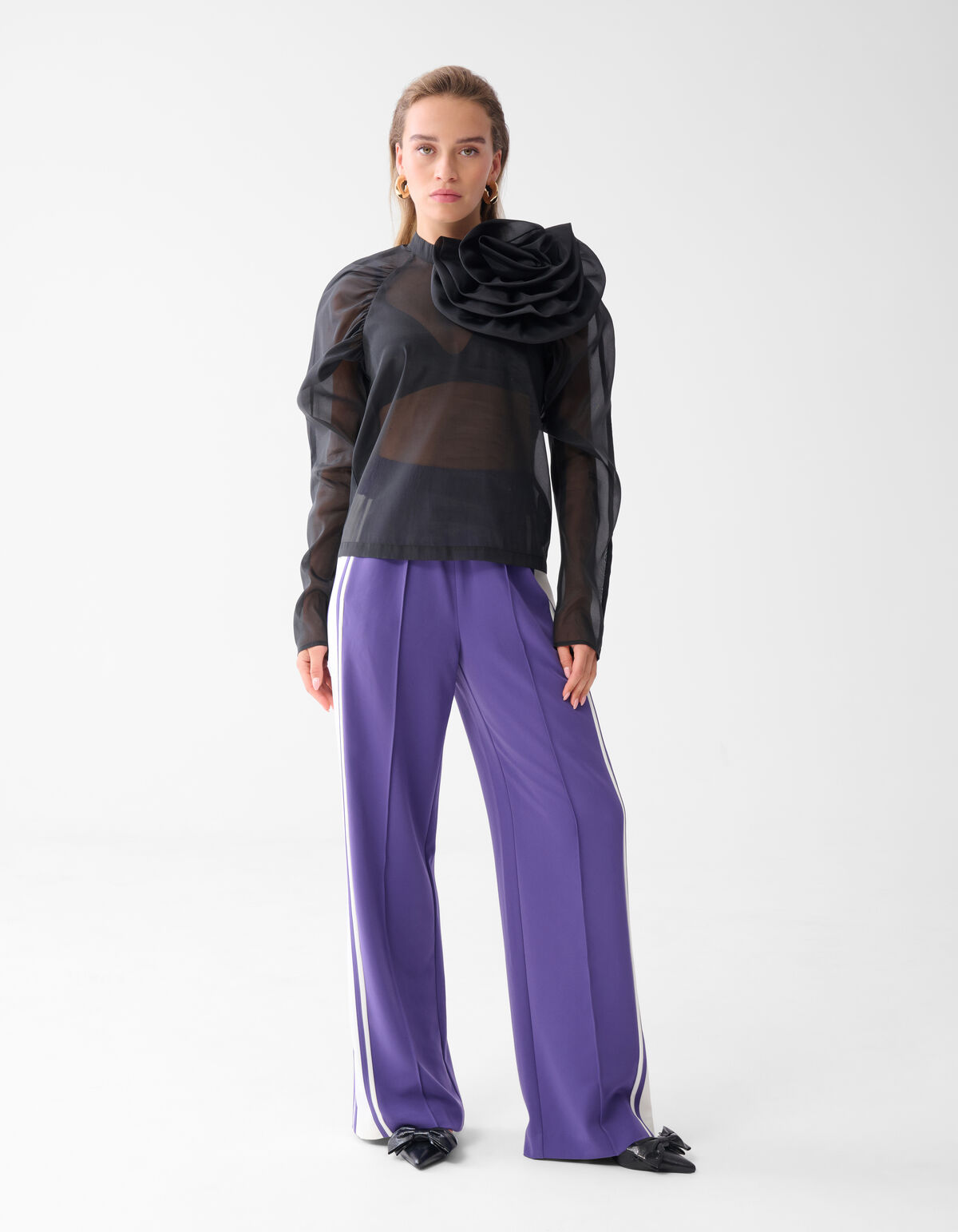 Transparentes Top Schwarz von Monica SHOEBY WOMEN