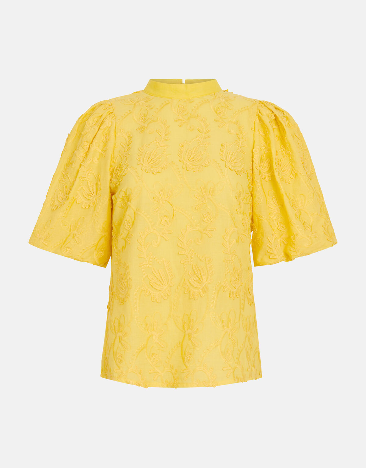Embroidery Top Geel SHOEBY WOMEN