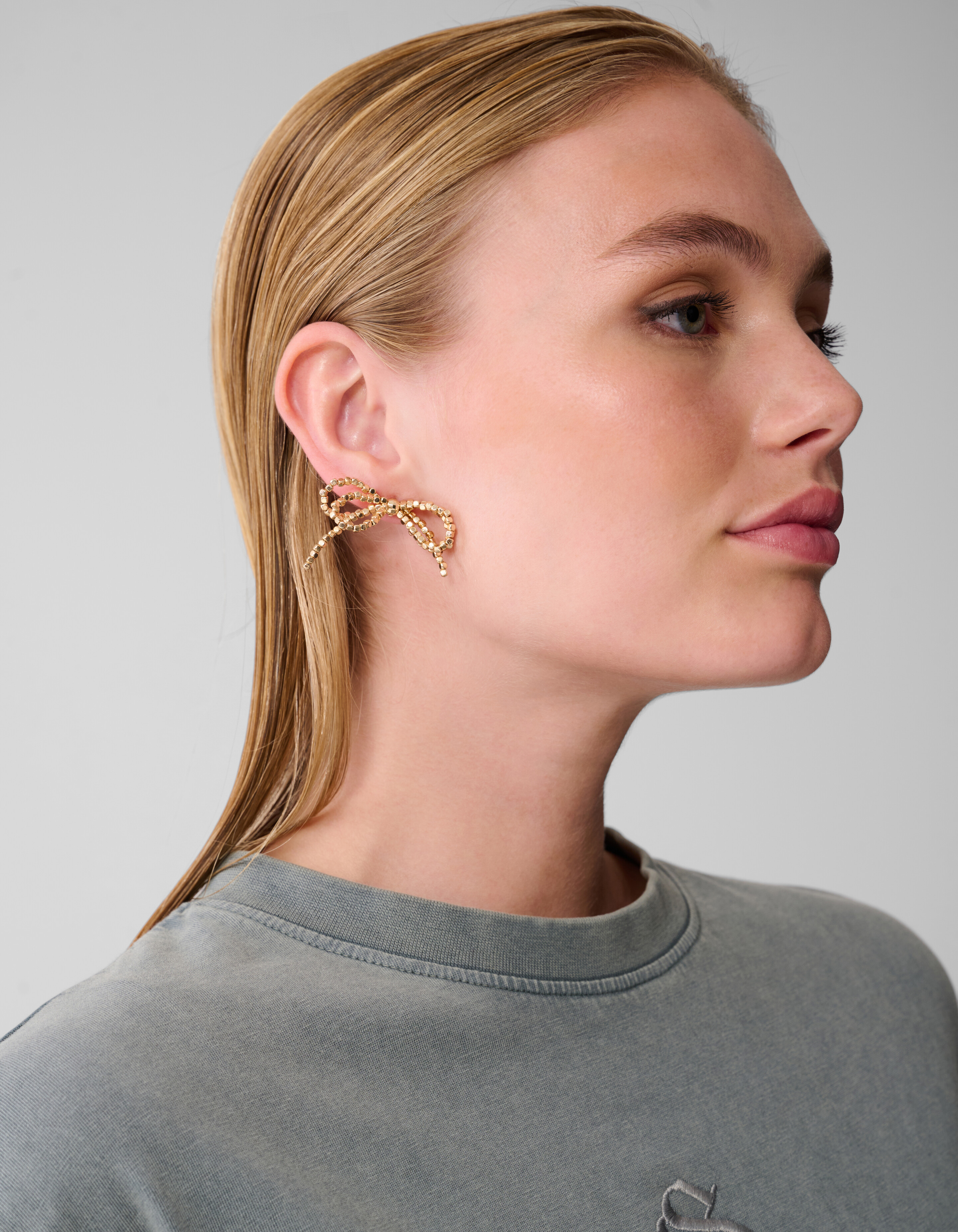 Perlenstrick-Ohrhänger Gold SHOEBY ACCESSOIRES