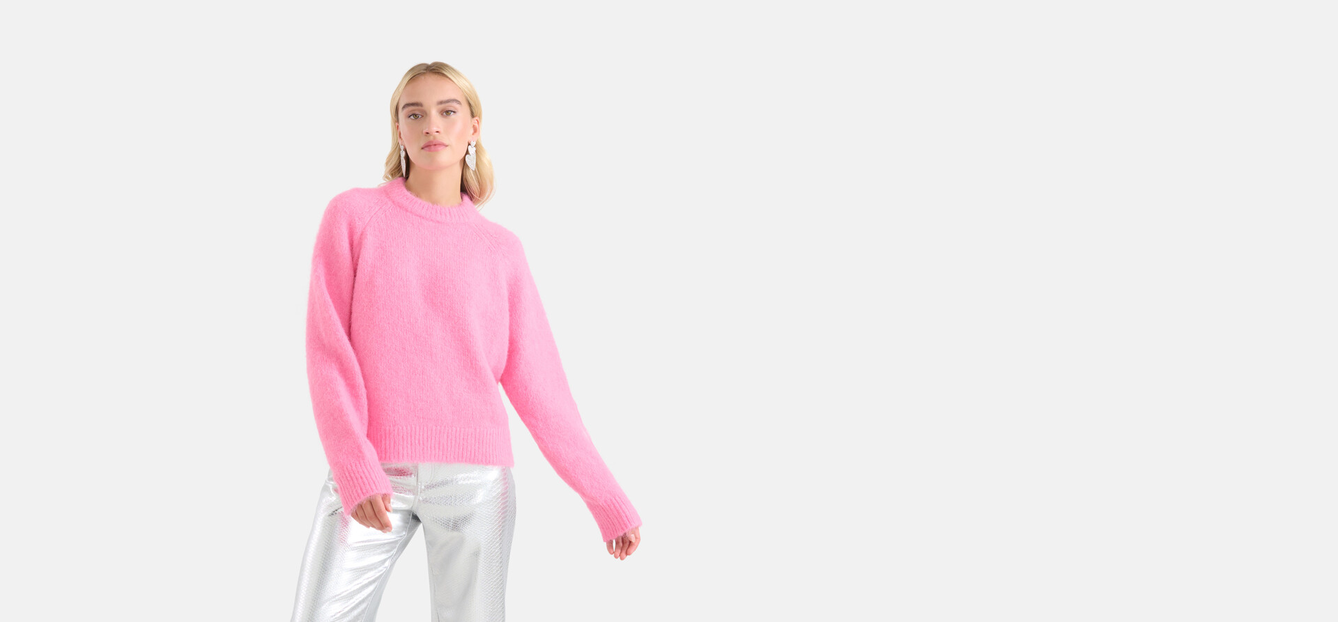 Gestrickter Pullover Rosa von Monica SHOEBY WOMEN