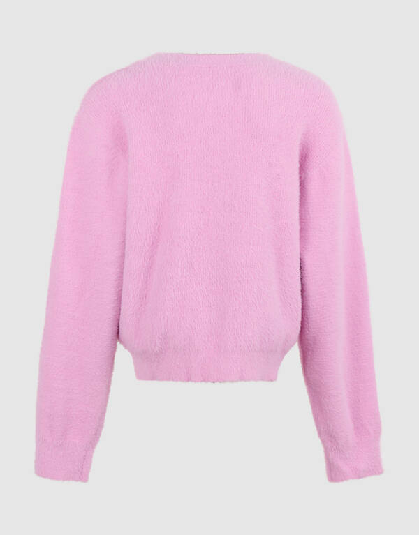 Flauschige Strickjacke Rosa SHOEBY GIRLS