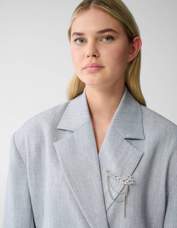 Star Chain Broche Zilver SHOEBY ACCESSOIRES