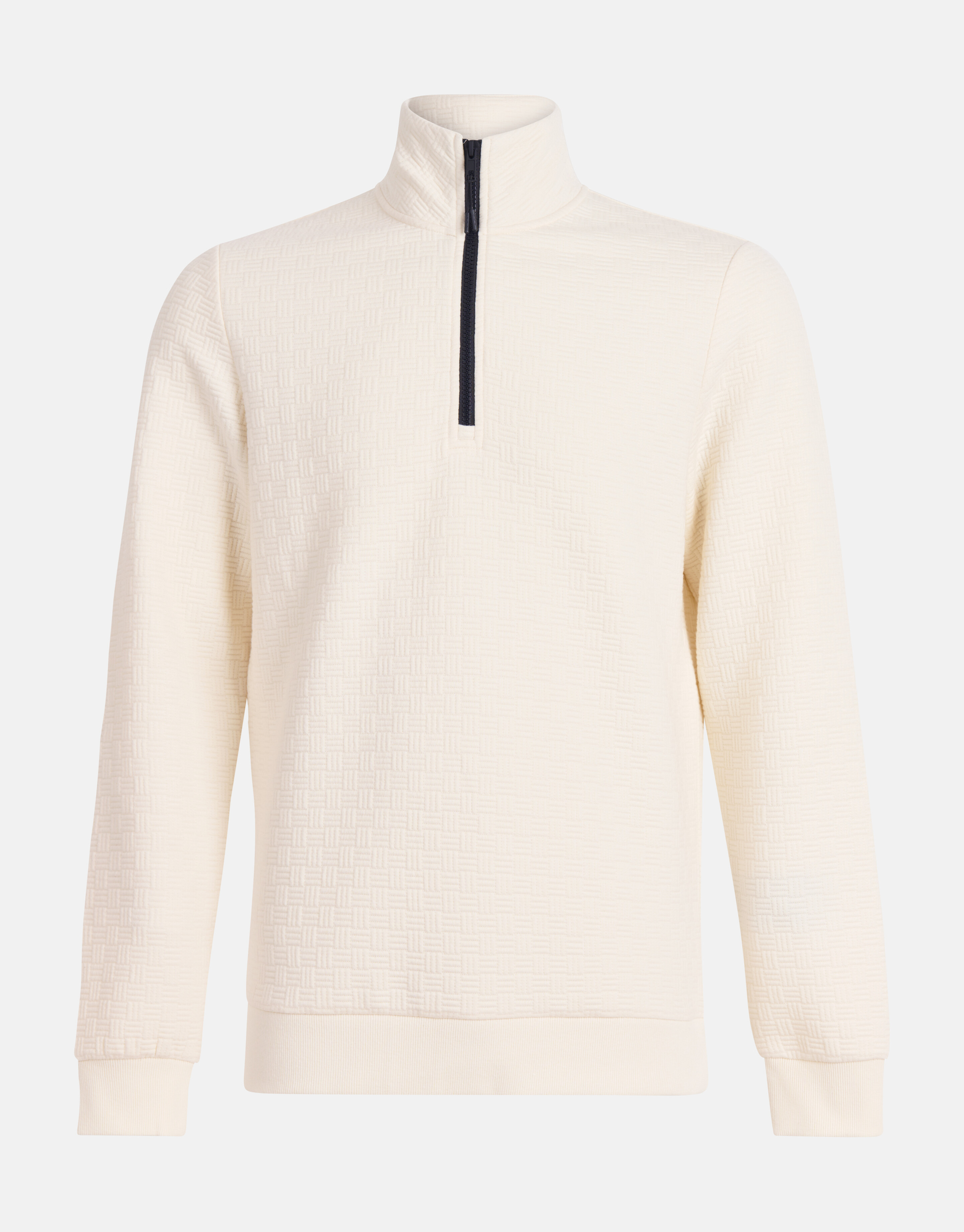 Strukturierter Pullover mit halbem Reißverschluss SHOEBY MEN