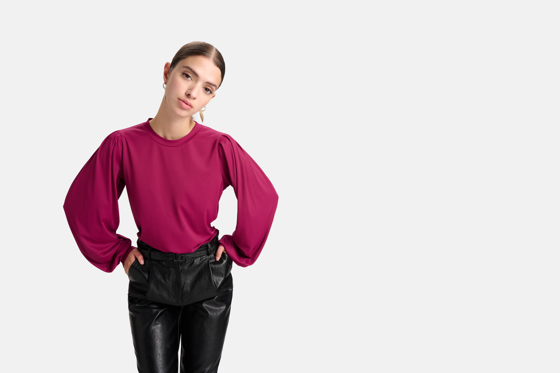 Langärmeliges T-Shirt Lila SHOEBY WOMEN