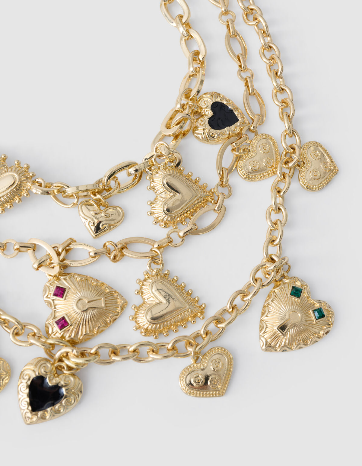 Vintage Herz-Halskette Gold SHOEBY ACCESSOIRES