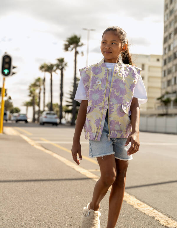 Verzierte Bomberweste Hellviolett SHOEBY GIRLS