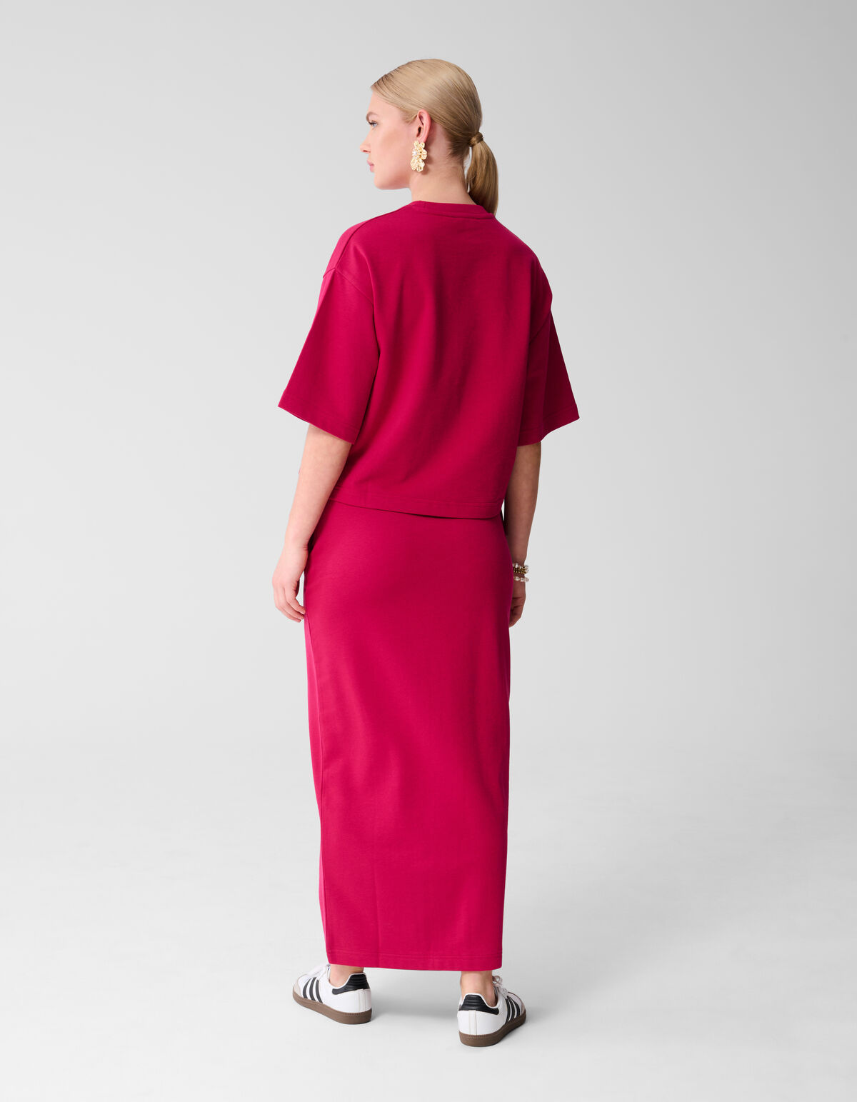 Maxi-Sweat-Rock Rosa/Rot SHOEBY WOMEN