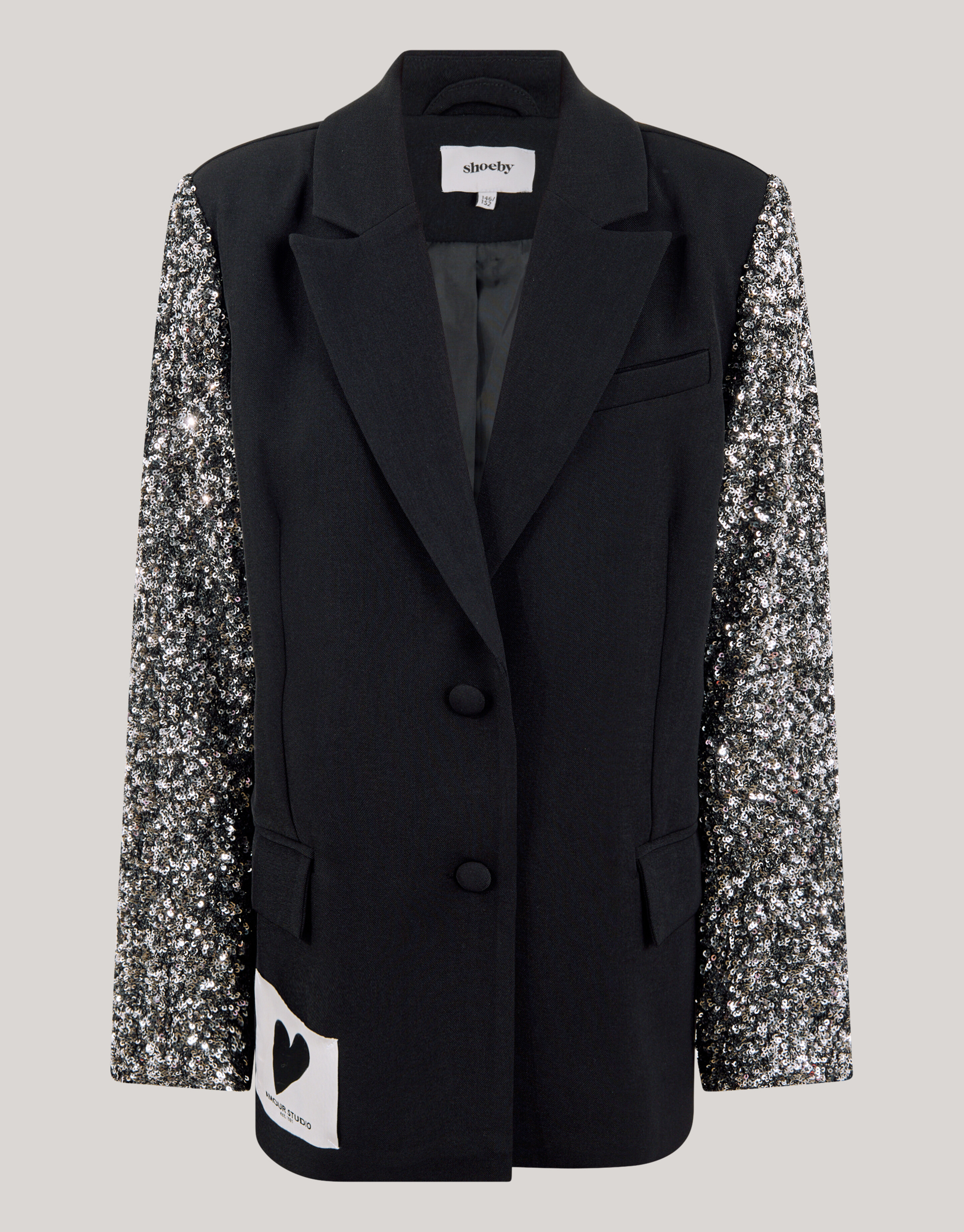 Pailletten-Mix-Blazer Schwarz SHOEBY GIRLS