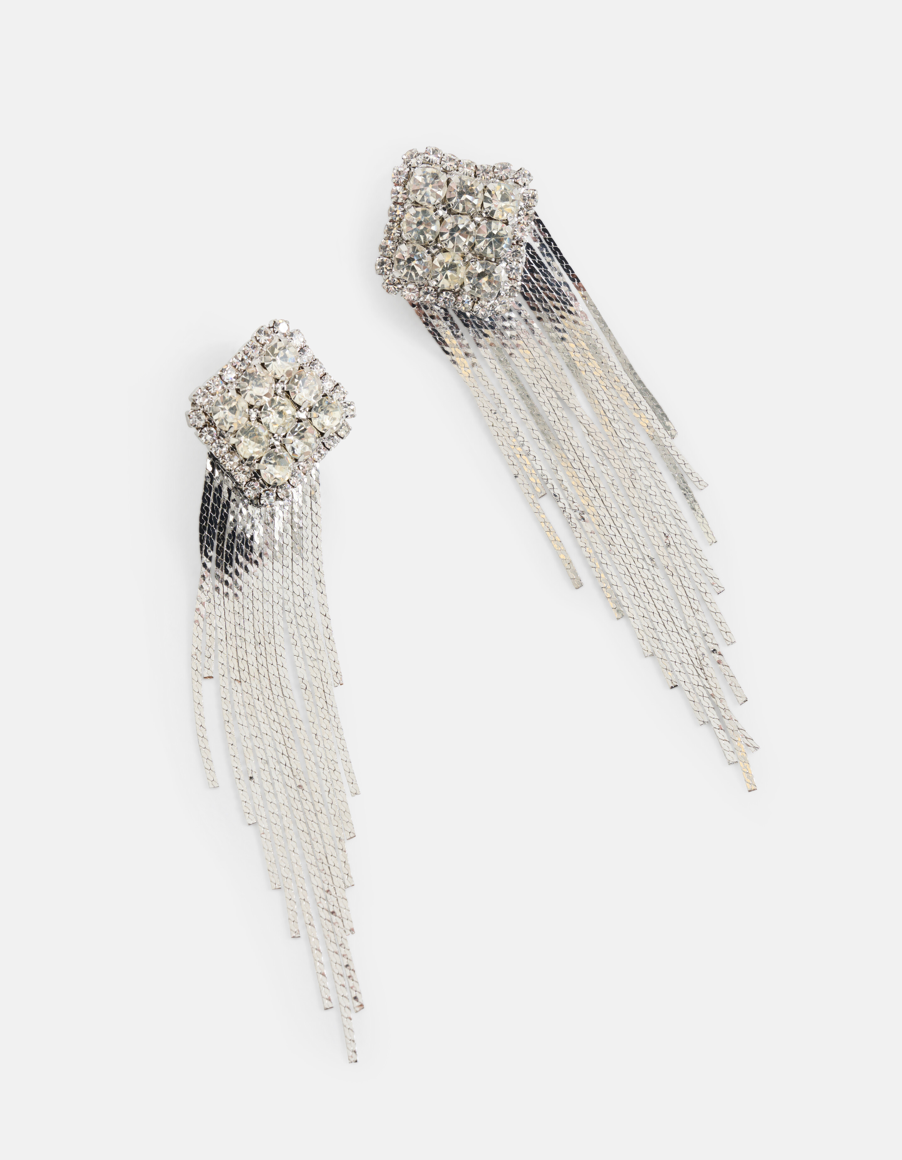 Strass-Ohrringe Silber SHOEBY ACCESSOIRES