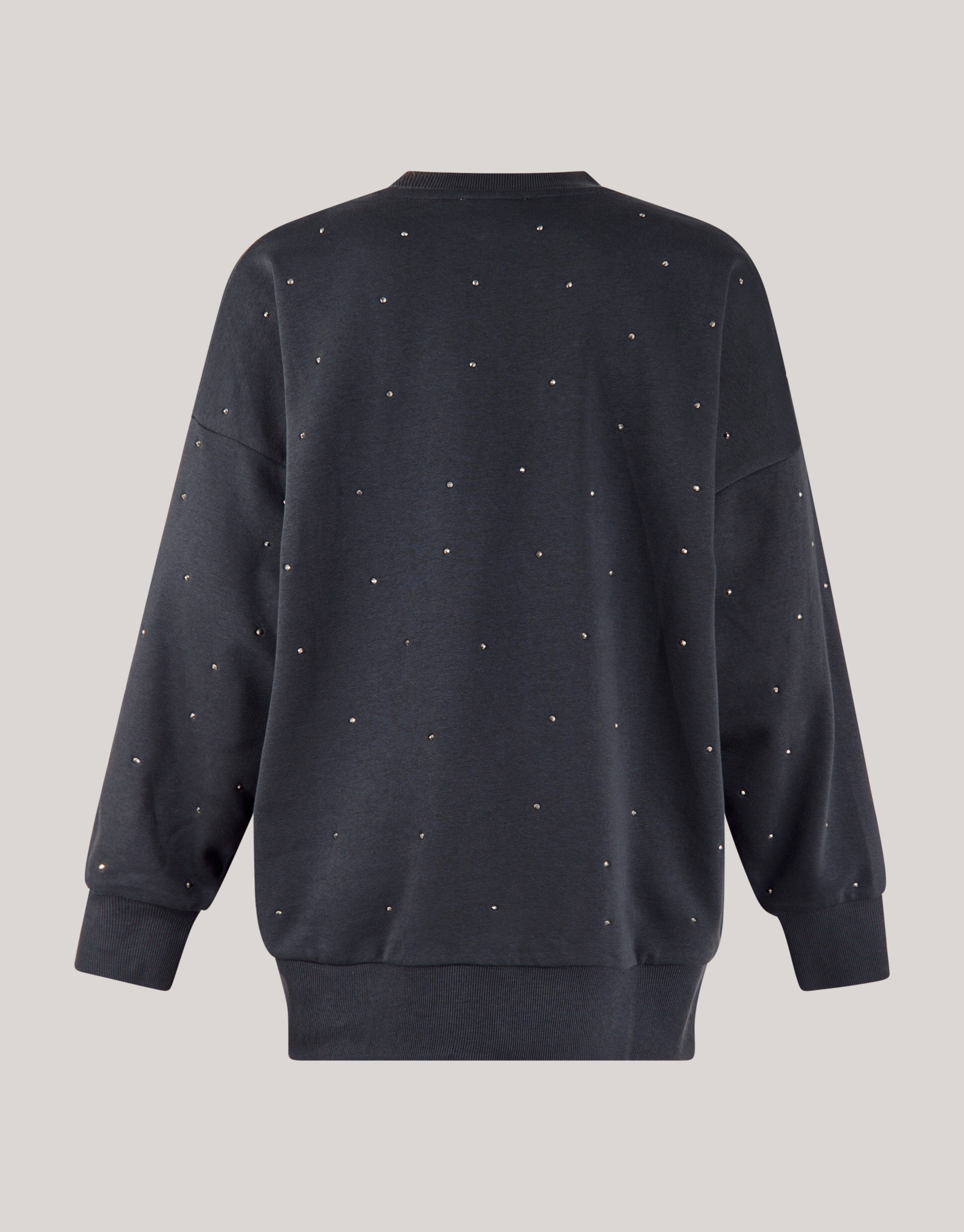 Allover-Strass-Pullover Dunkelgrau SHOEBY WOMEN