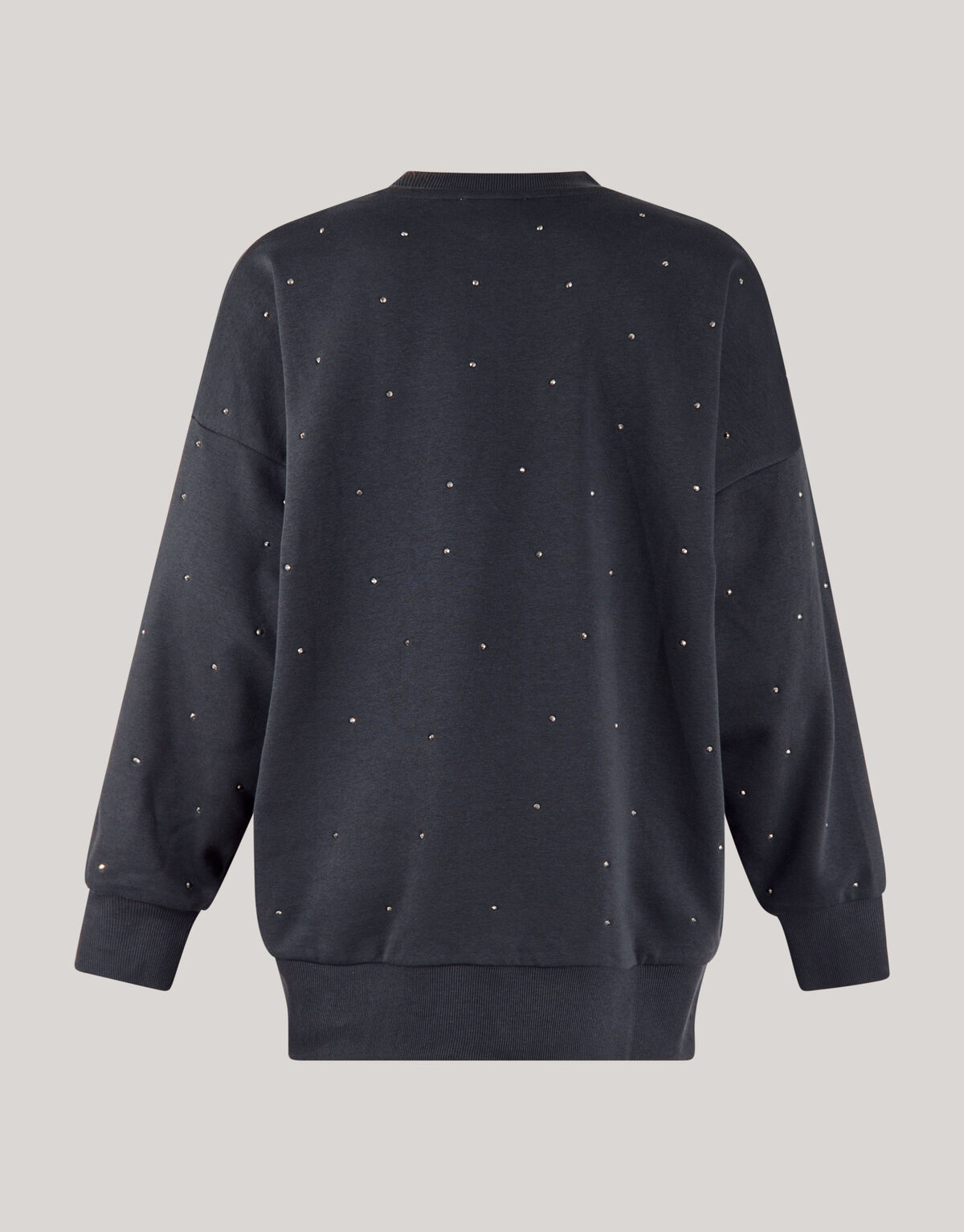 Allover-Strass-Pullover Dunkelgrau SHOEBY WOMEN
