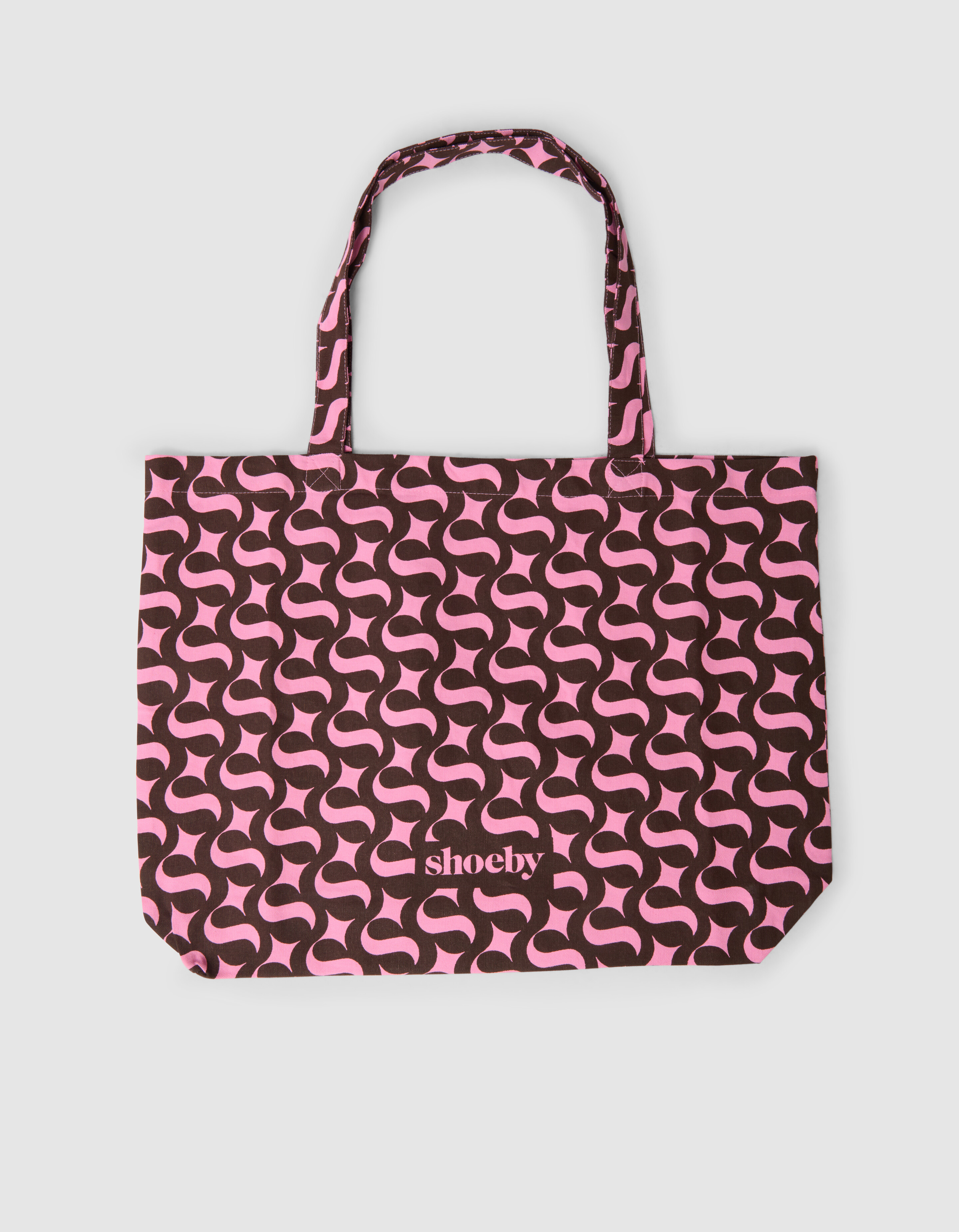 Shoeby Logo Shopper Braun/Rosa SHOEBY ACCESSOIRES