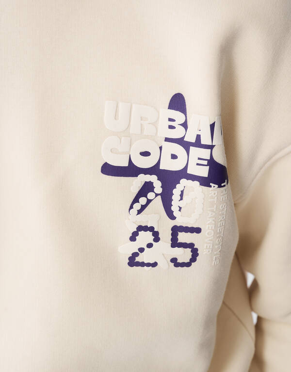 Urban Artwork Pullover Beige SHOEBY BOYS