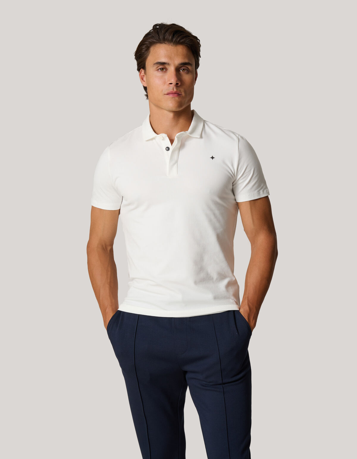 Jersey Polo Wit SHOEBY MEN