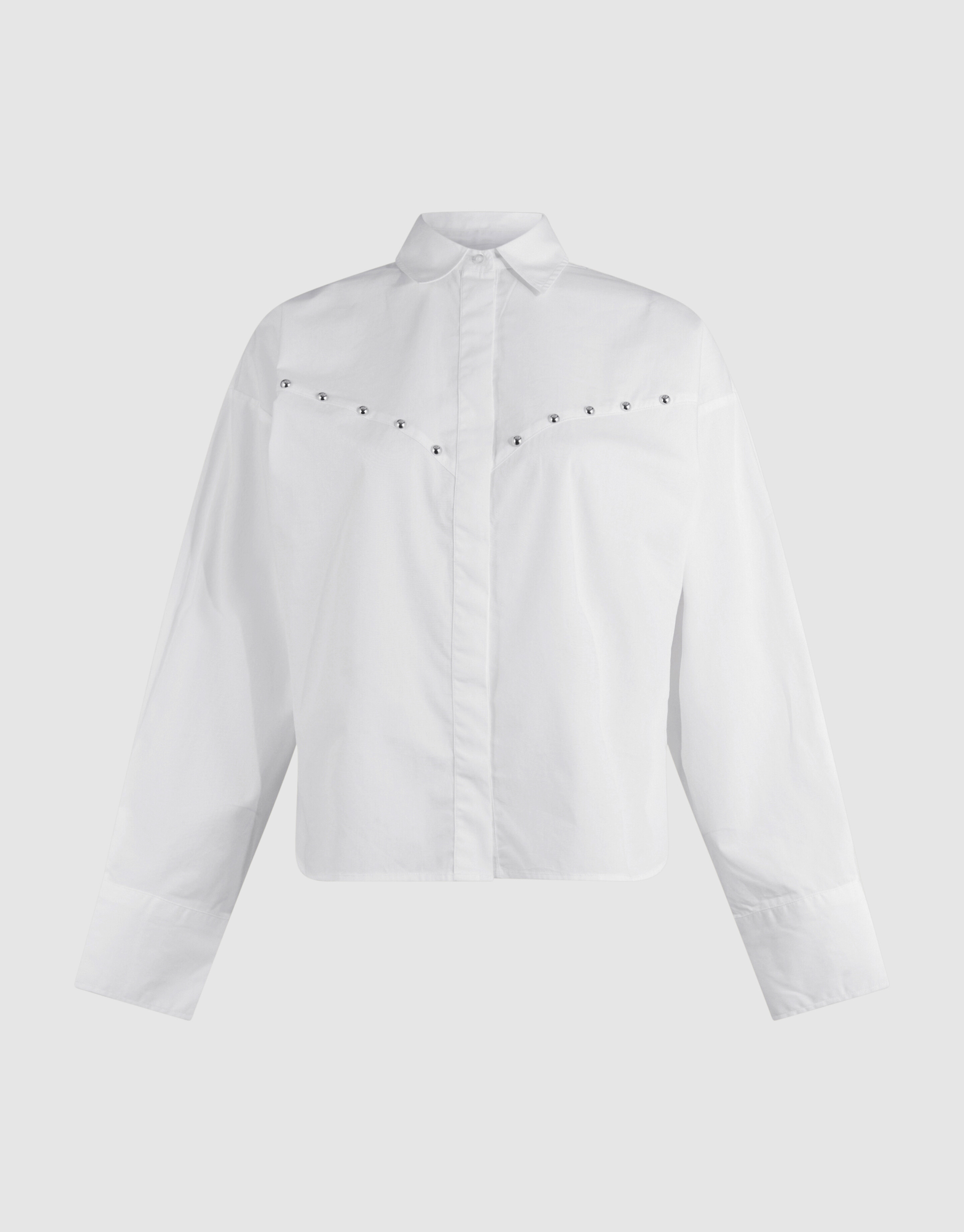 Bluse aus Popeline mit Nieten SHOEBY WOMEN