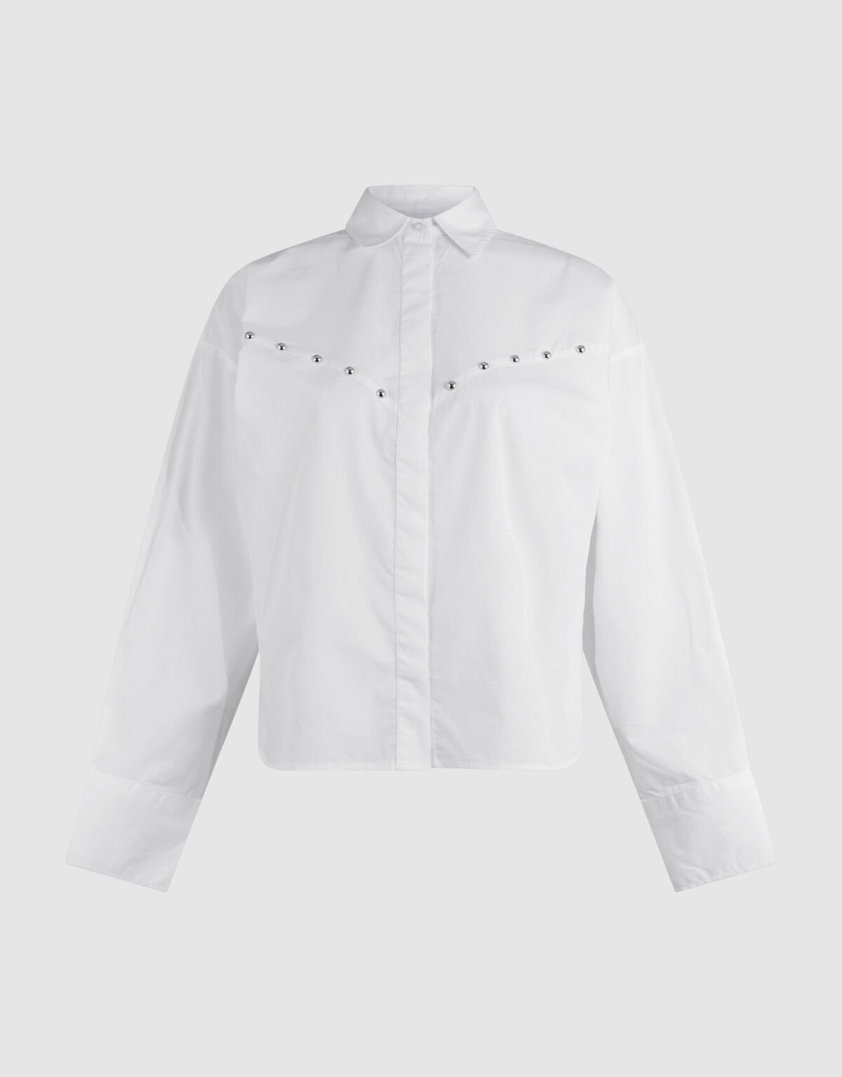 Bluse aus Popeline mit Nieten SHOEBY WOMEN