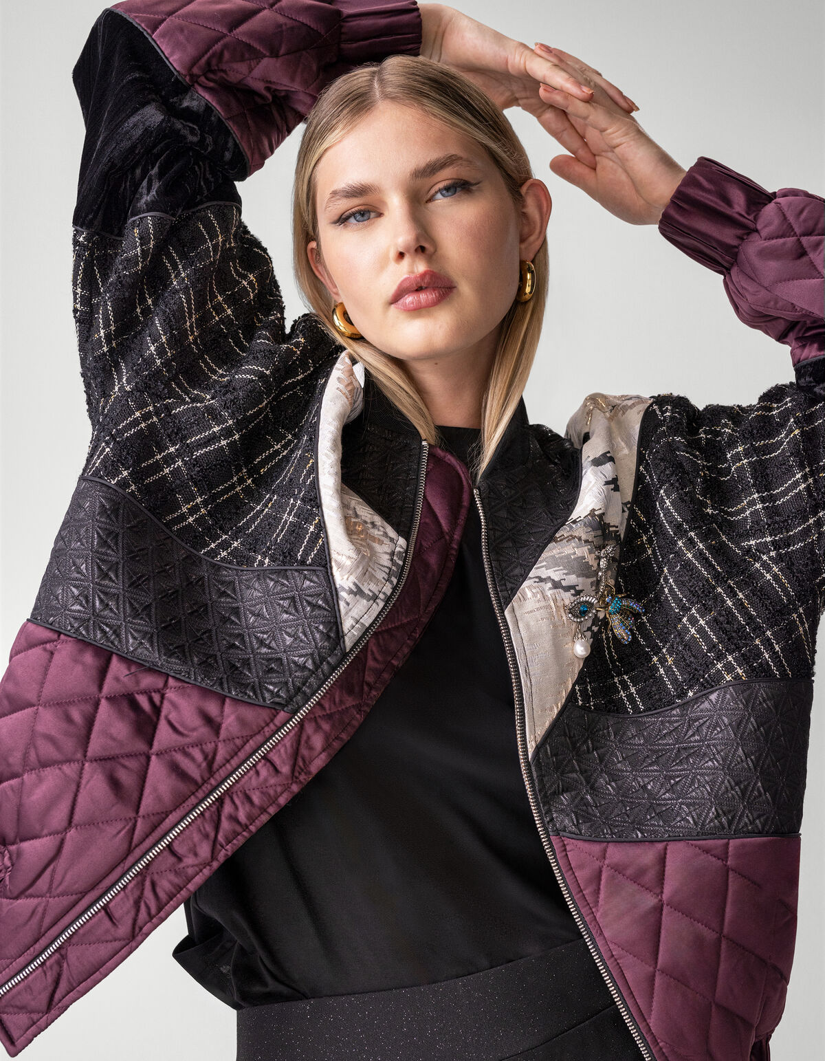 Klobige Reif-Ohrringe Gold SHOEBY ACCESSOIRES