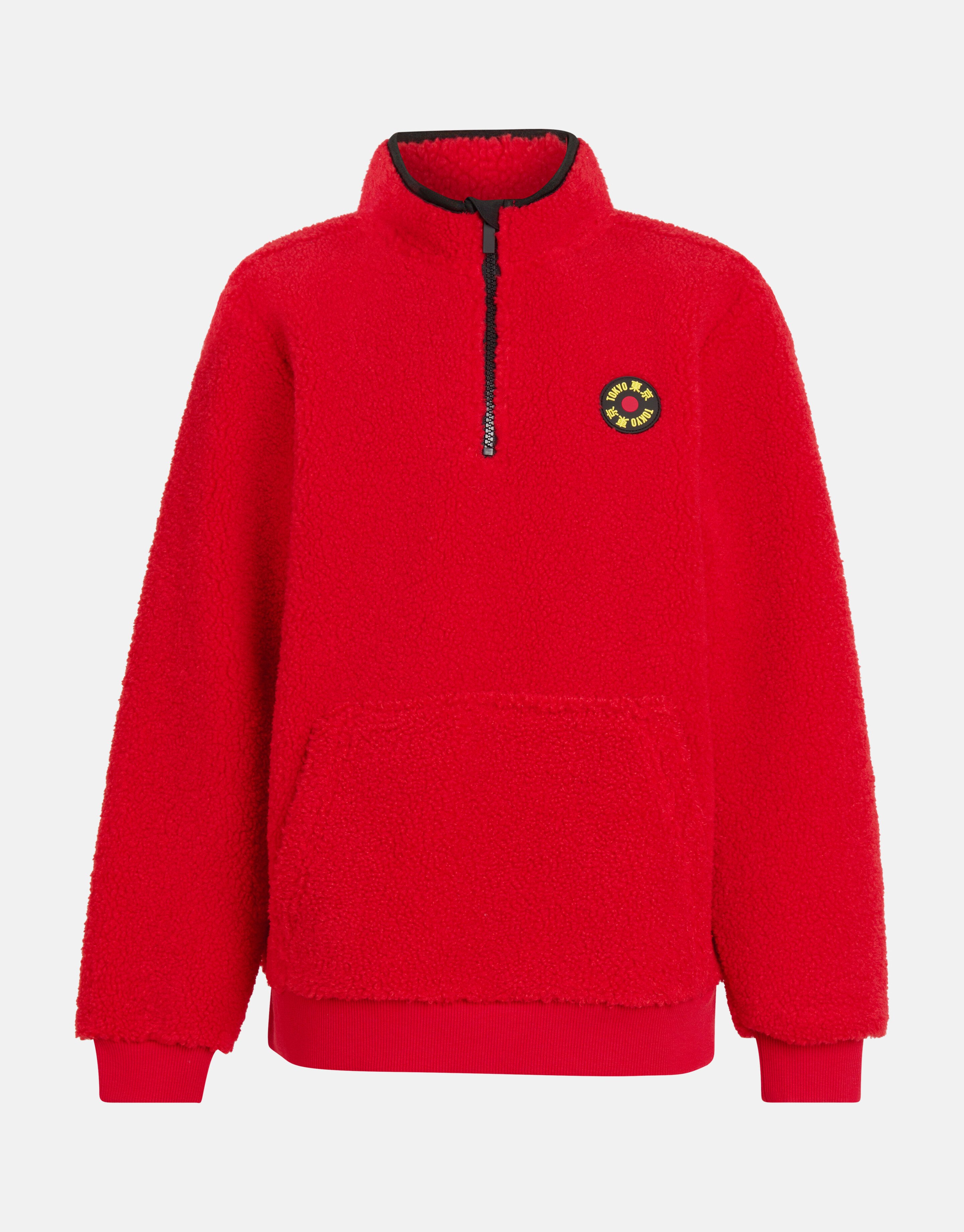 Teddy-Fleece-Pullover Rot SHOEBY BOYS