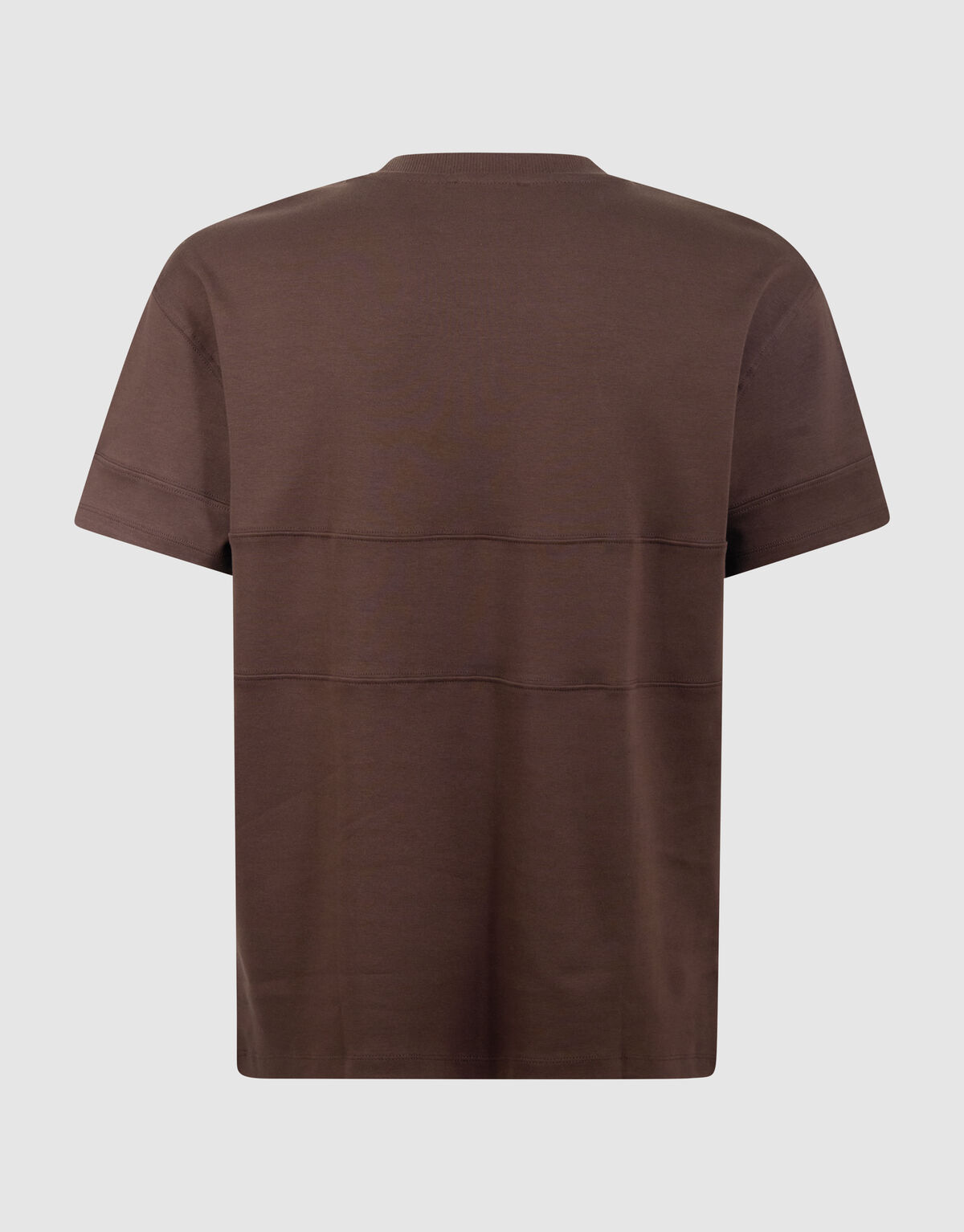 Minimalistisches T-Shirt in Dunkelbraun SHOEBY MEN