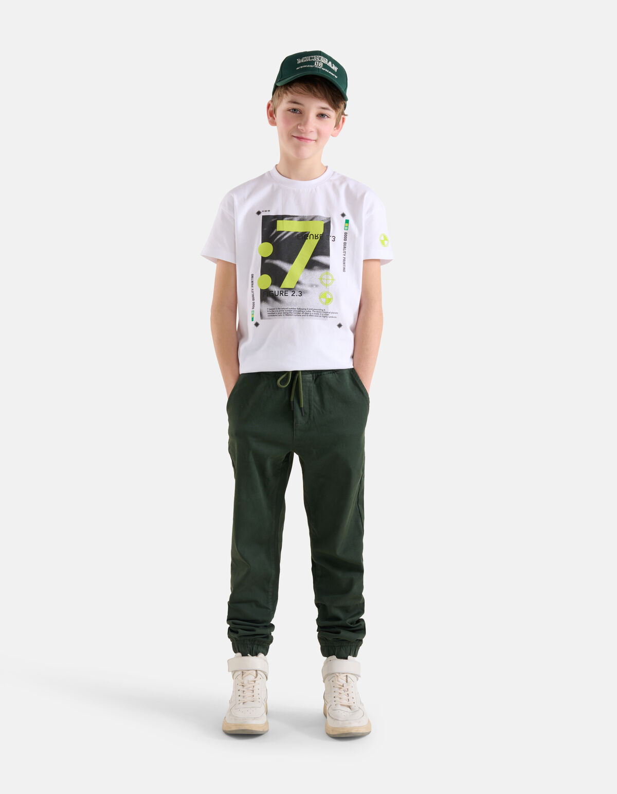 Bedrucktes T-shirt Weiß SHOEBY BOYS