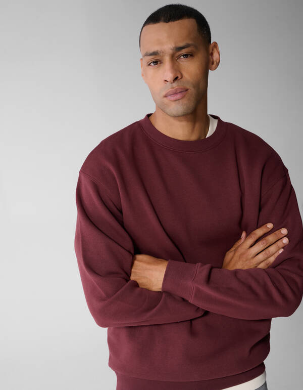 Crewneck Pullover Dunkelrot SHOEBY MEN