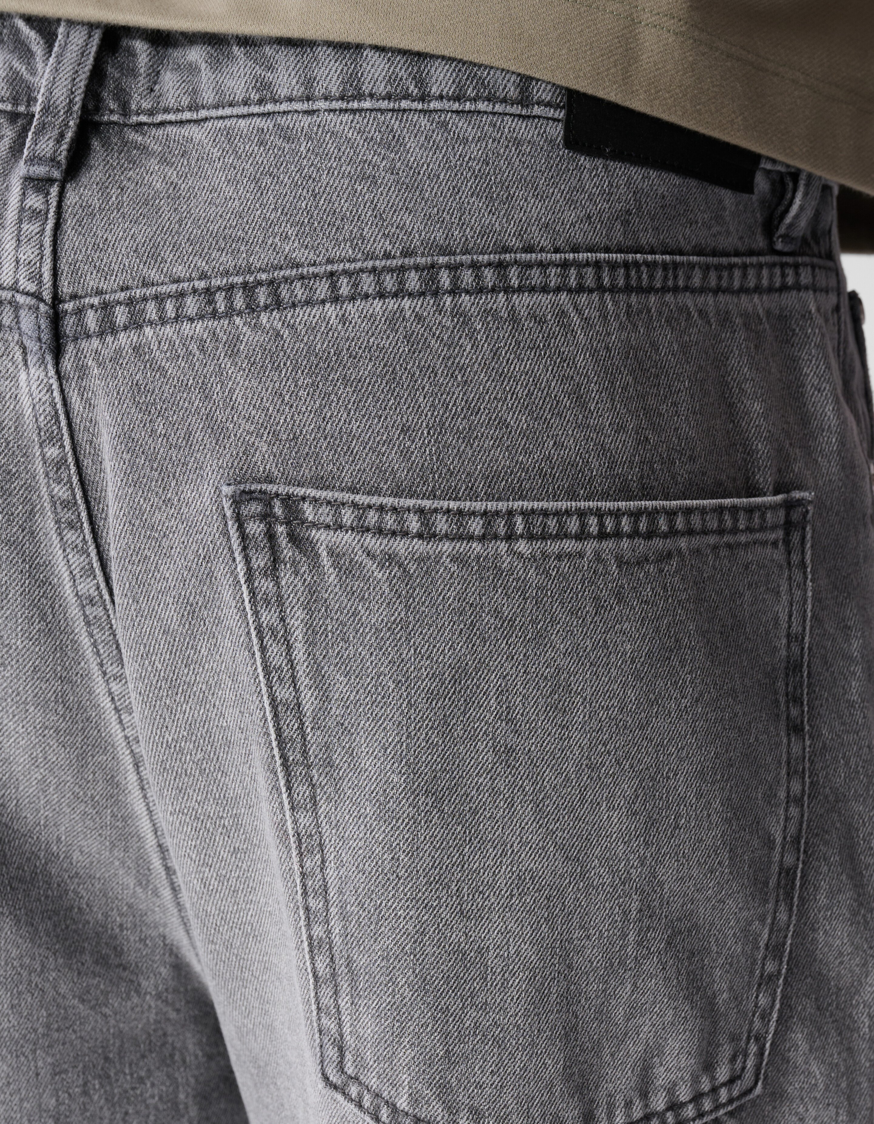 Baggy Fit Jeans Lichtgrijs L32 SHOEBY MEN