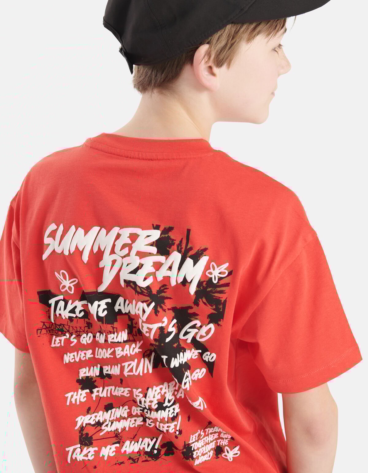 Puff-T-Shirt Rot SHOEBY BOYS