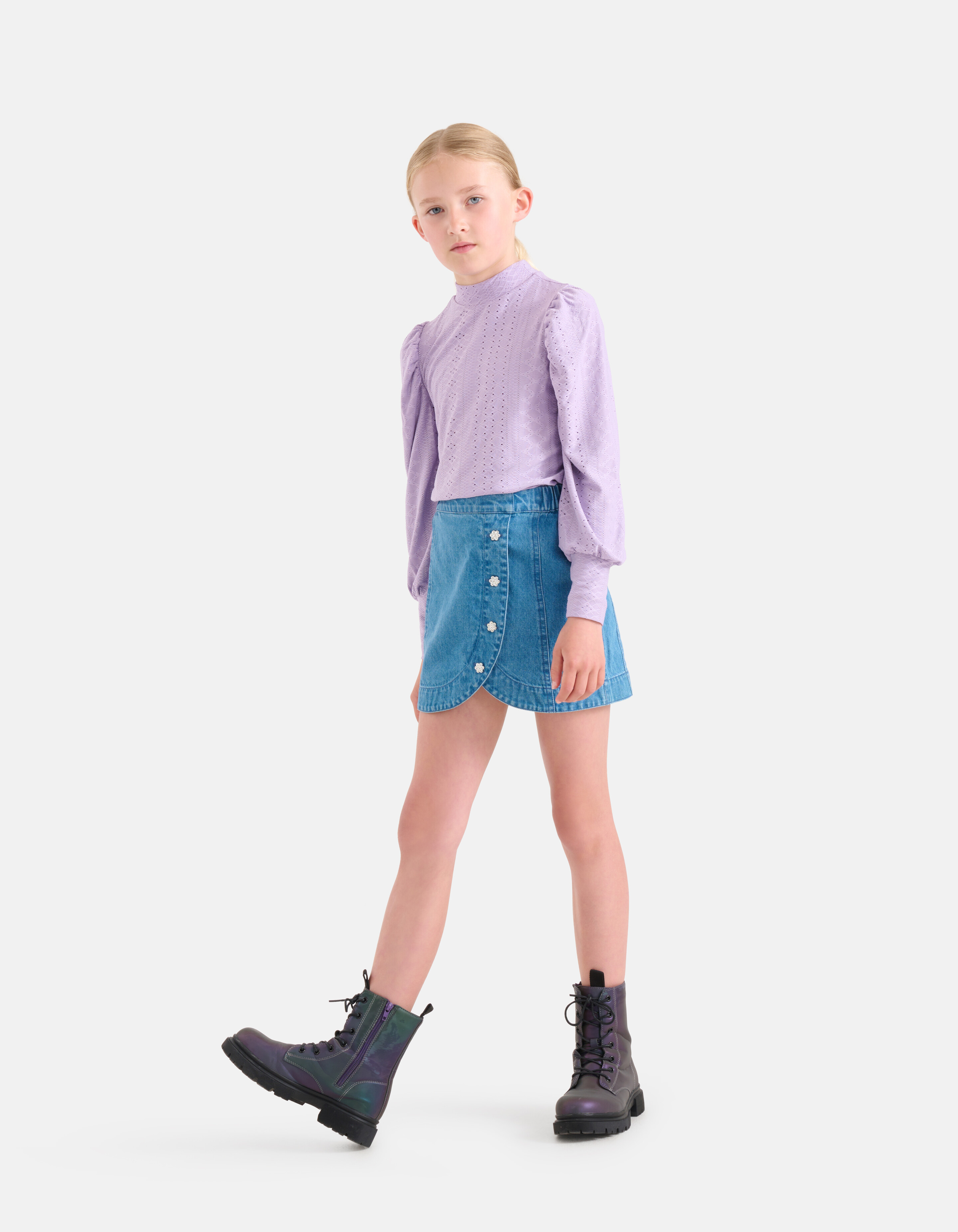 Stickerei-Oberteil Lila SHOEBY GIRLS