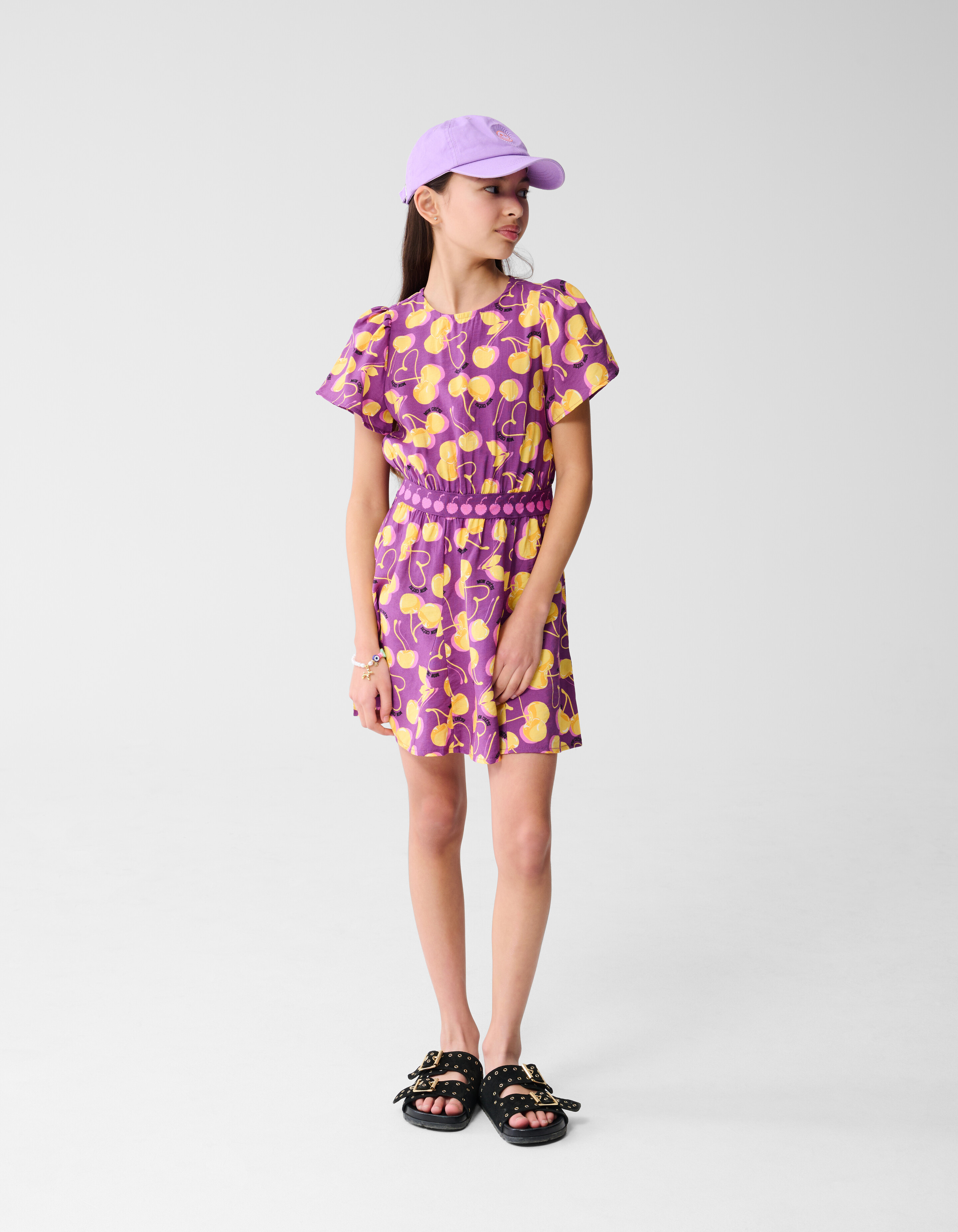 Fruit Artwork Kleid Dunkel Lila SHOEBY GIRLS