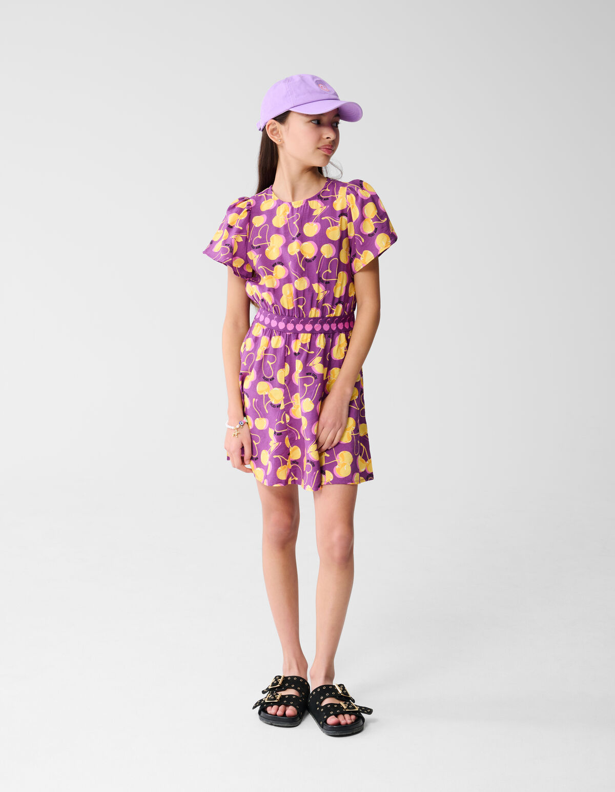 Fruit Artwork Kleid Dunkel Lila SHOEBY GIRLS