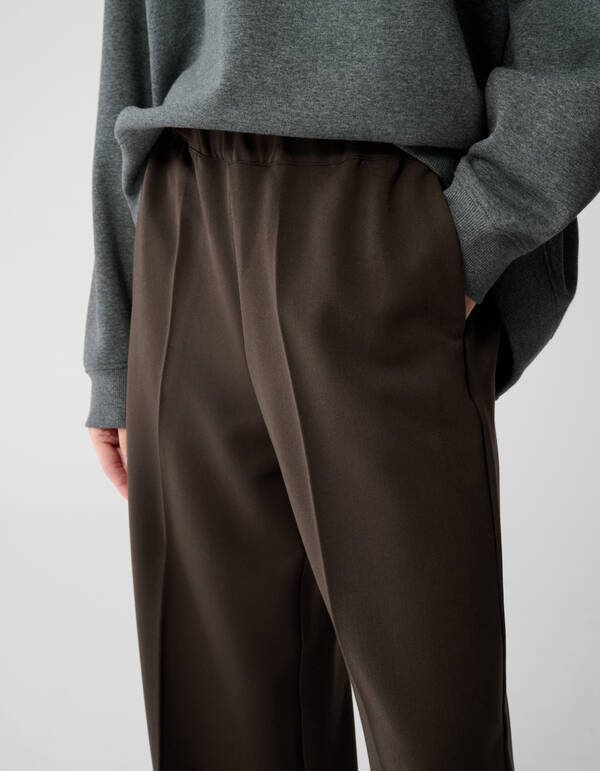 Hose mit weitem Bein in Dunkelbraun von Lonneke SHOEBY WOMEN