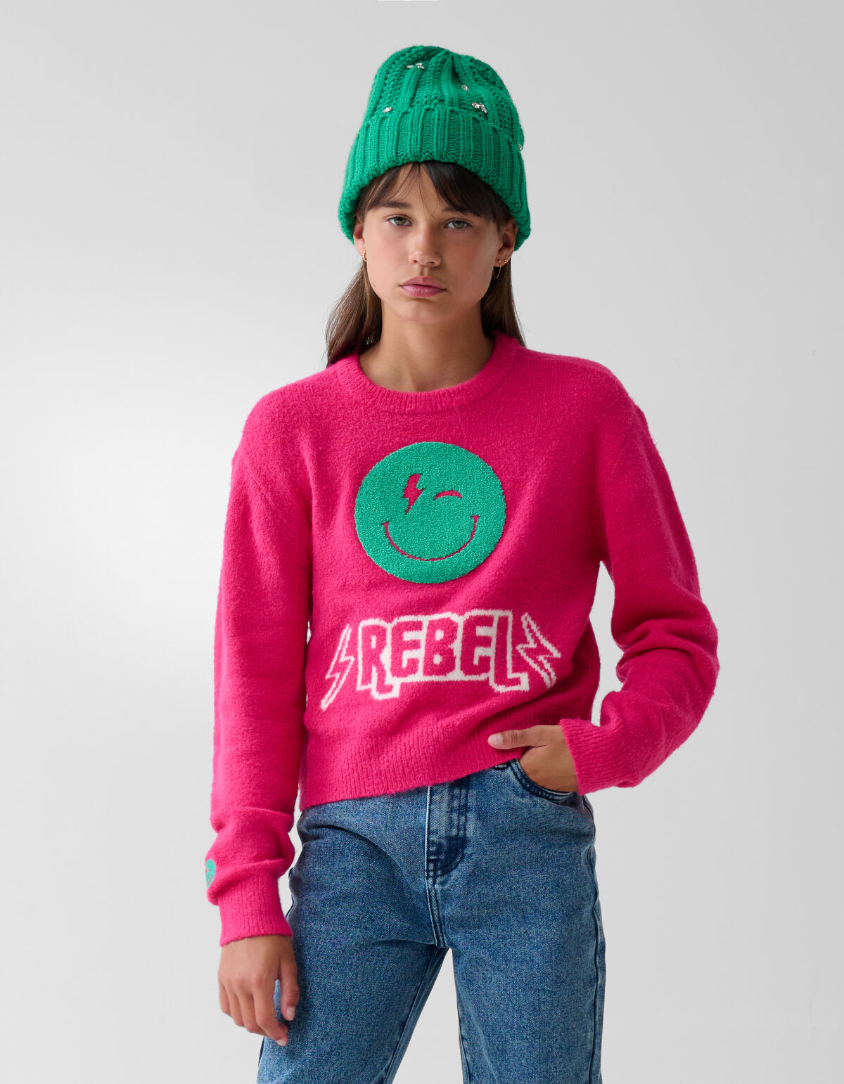 Frottee-Pullover Rosa SHOEBY GIRLS